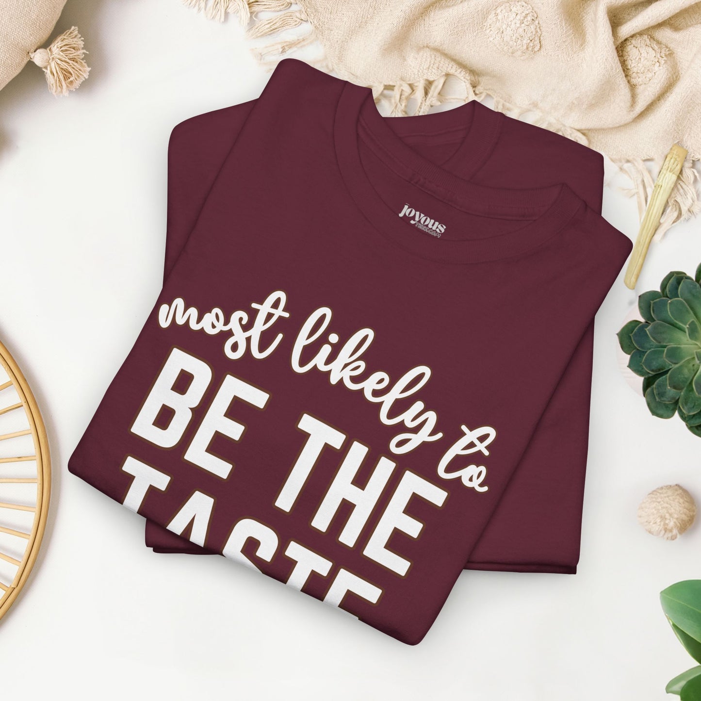 Funny Thanksgiving Shirt - Most Likely To Be the Taste Tester Heavy Cotton Tee