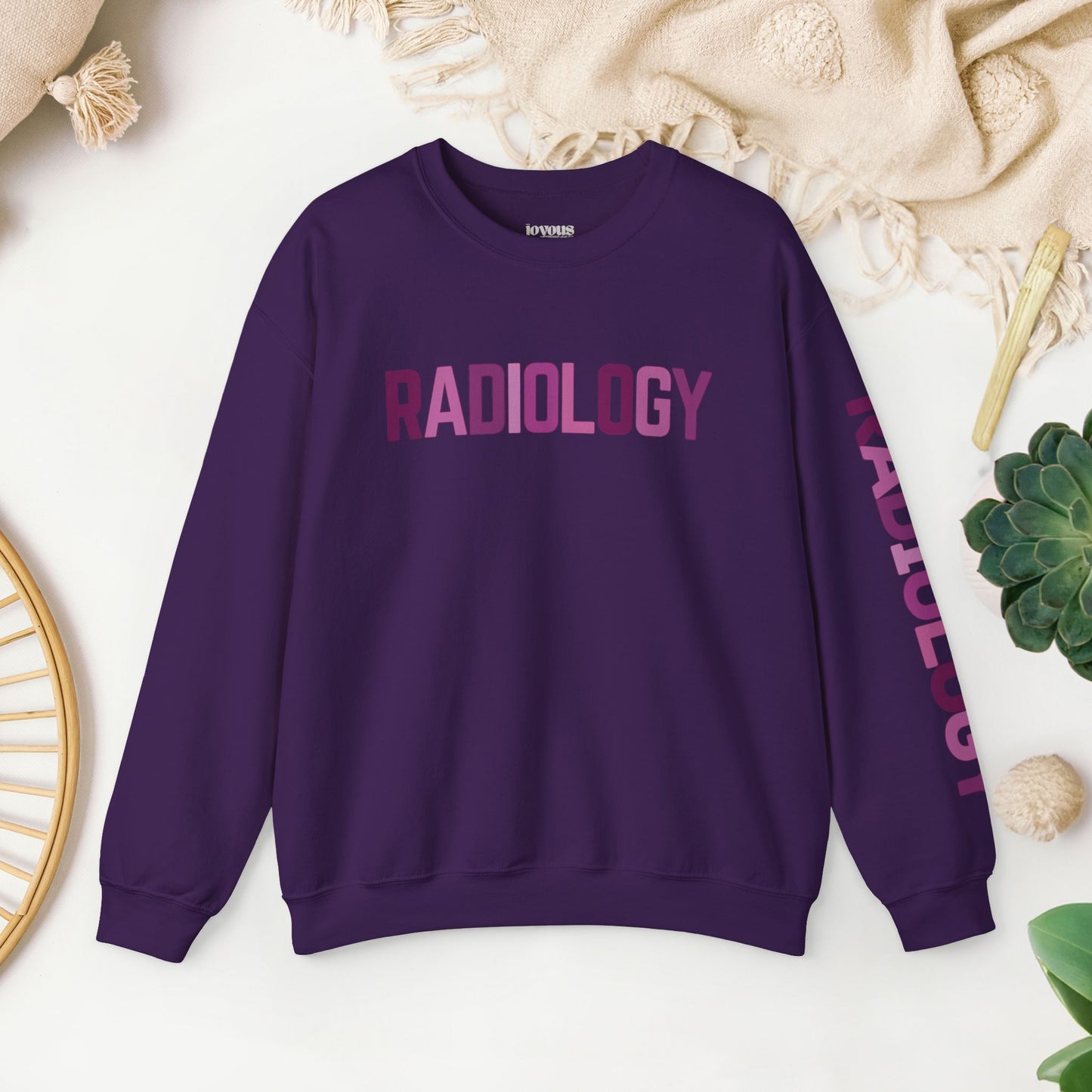 Trendy Purple Radiology Sweatshirt for RAD Technician