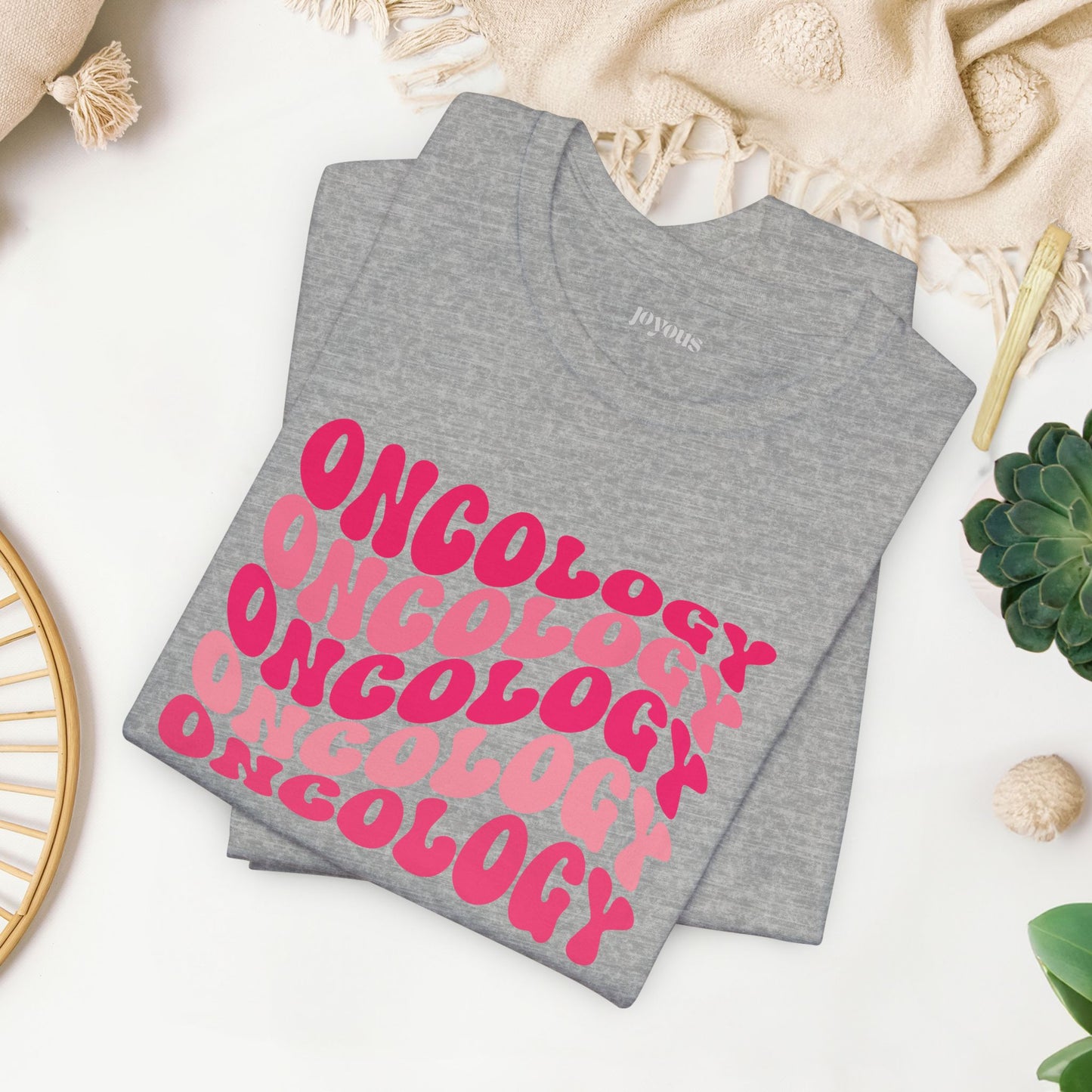 Pink Groovy Oncology Soft Cotton Tee