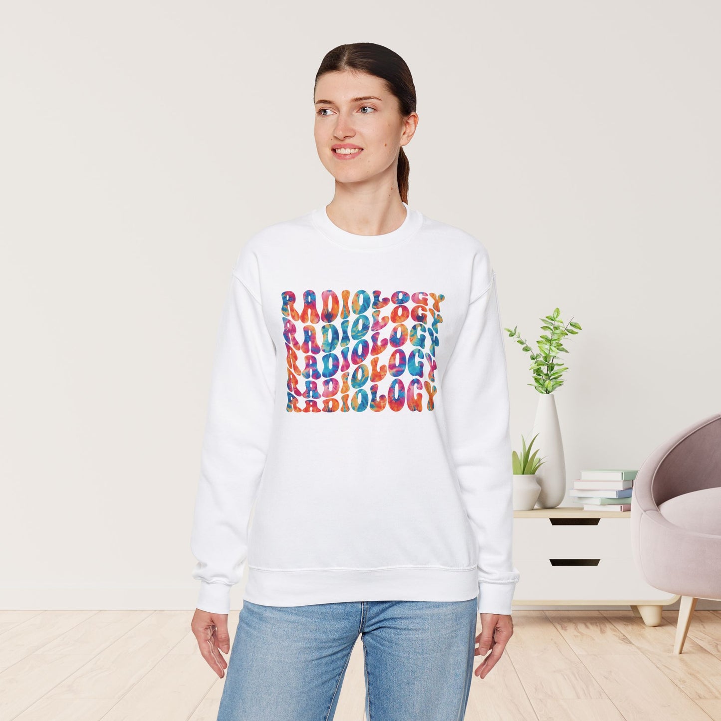 Groovy Colorful Radiology Sweatshirt for RAD Technician