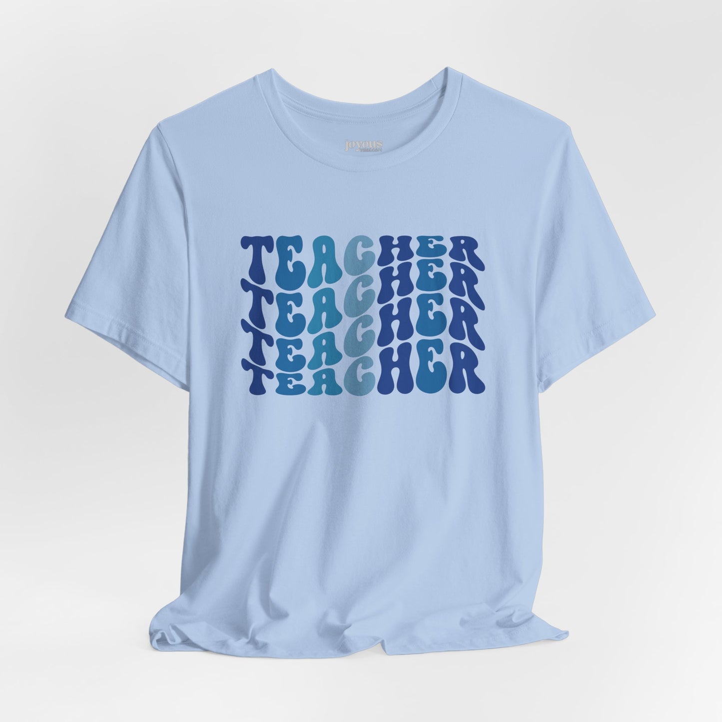 Groovy Blue Teacher Soft Cotton Tee