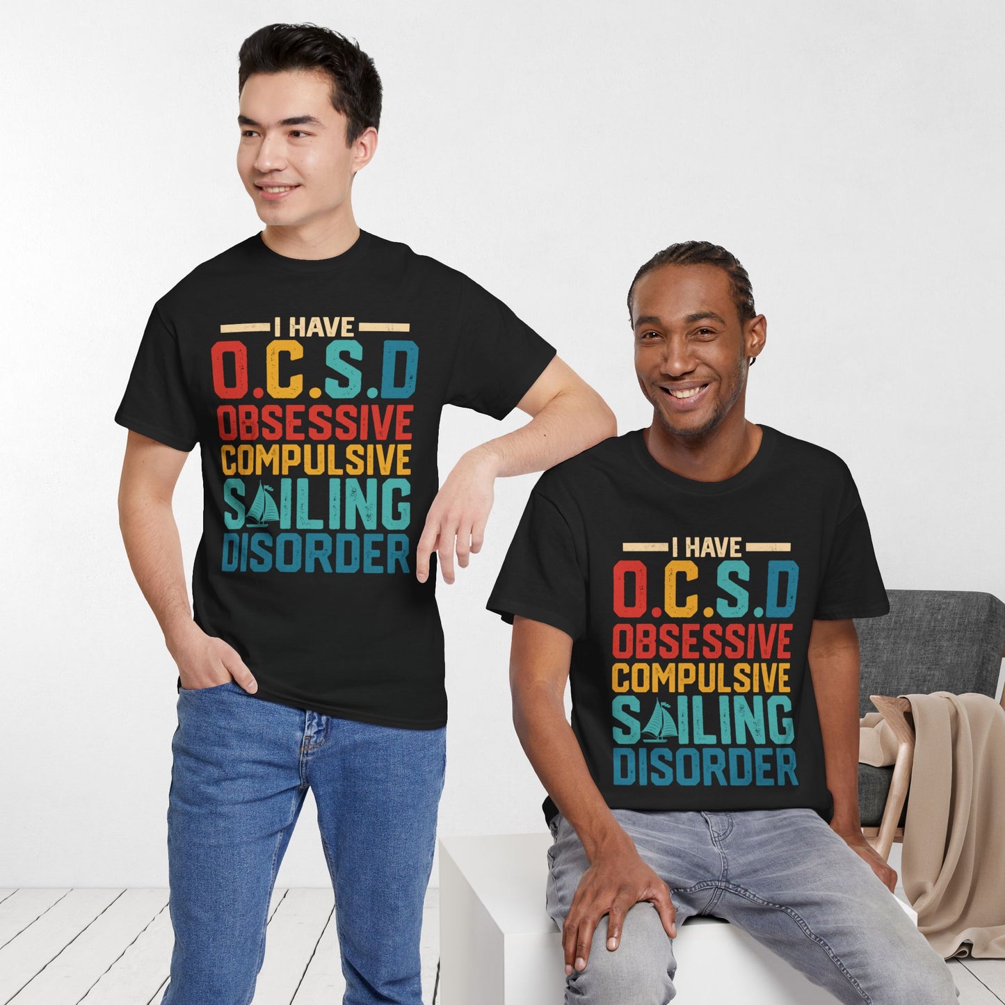 Funny Sailing Shirt - Unisex Sailing Heavy Cotton Tee