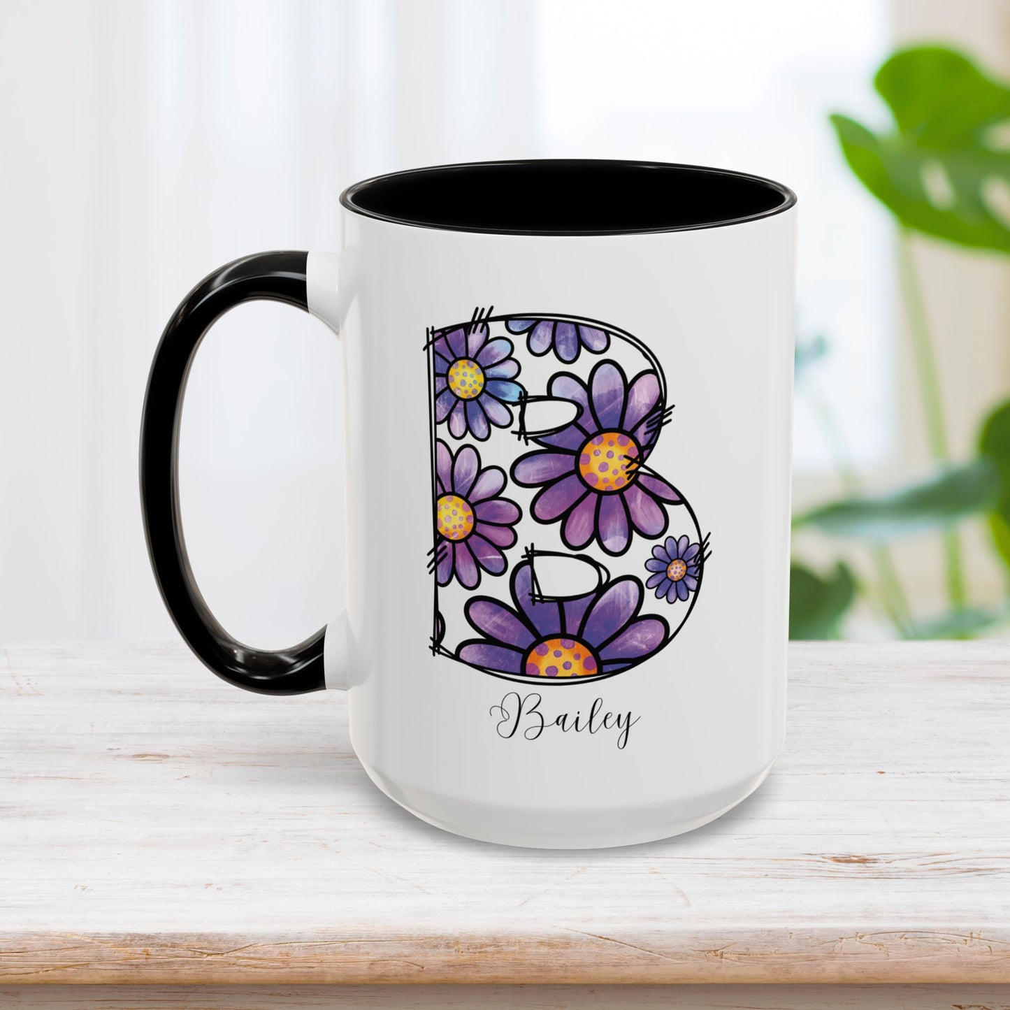 Custom Name Initial Letter Mug - Personalized Gifts A-Z