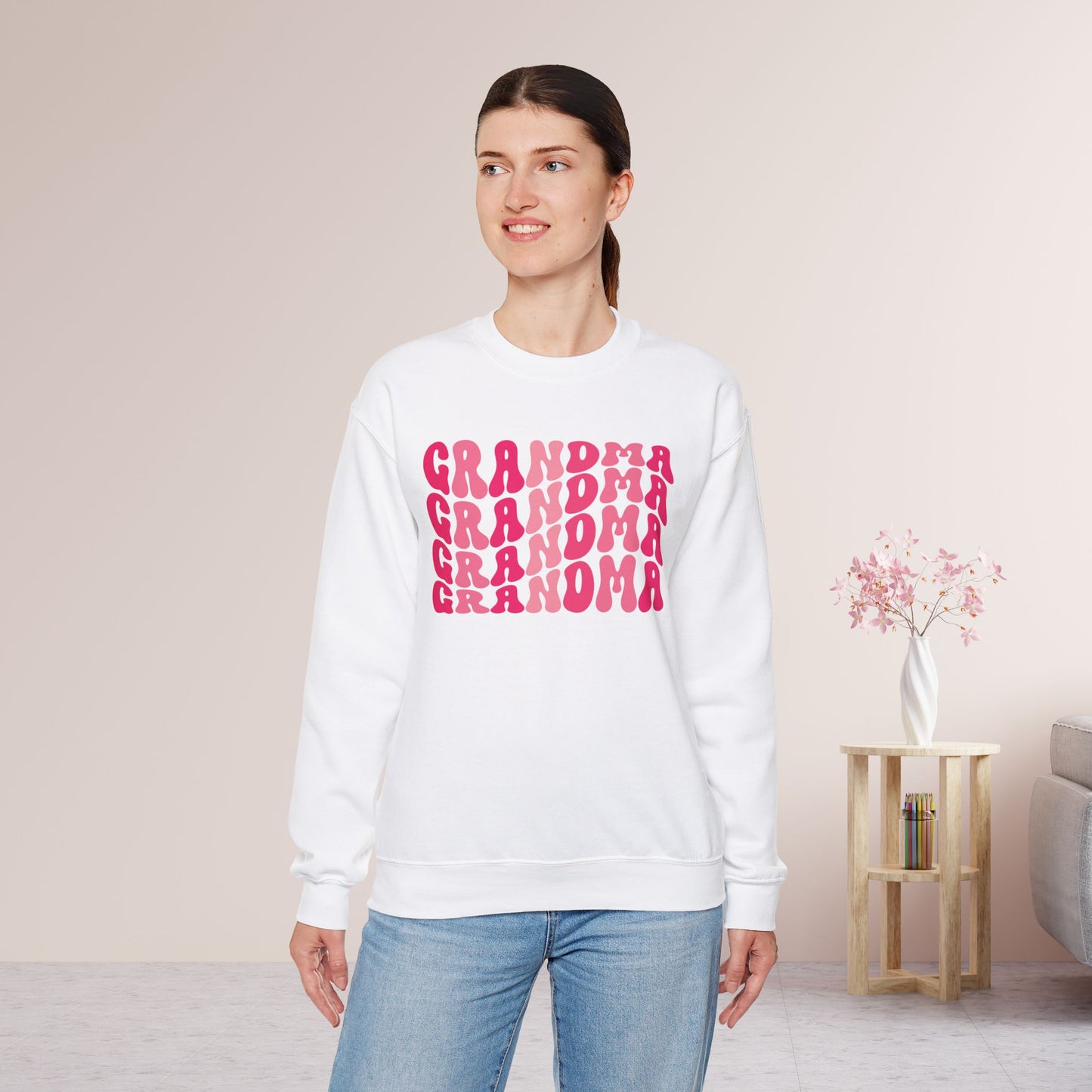 Groovy Pink Grandma Sweatshirt