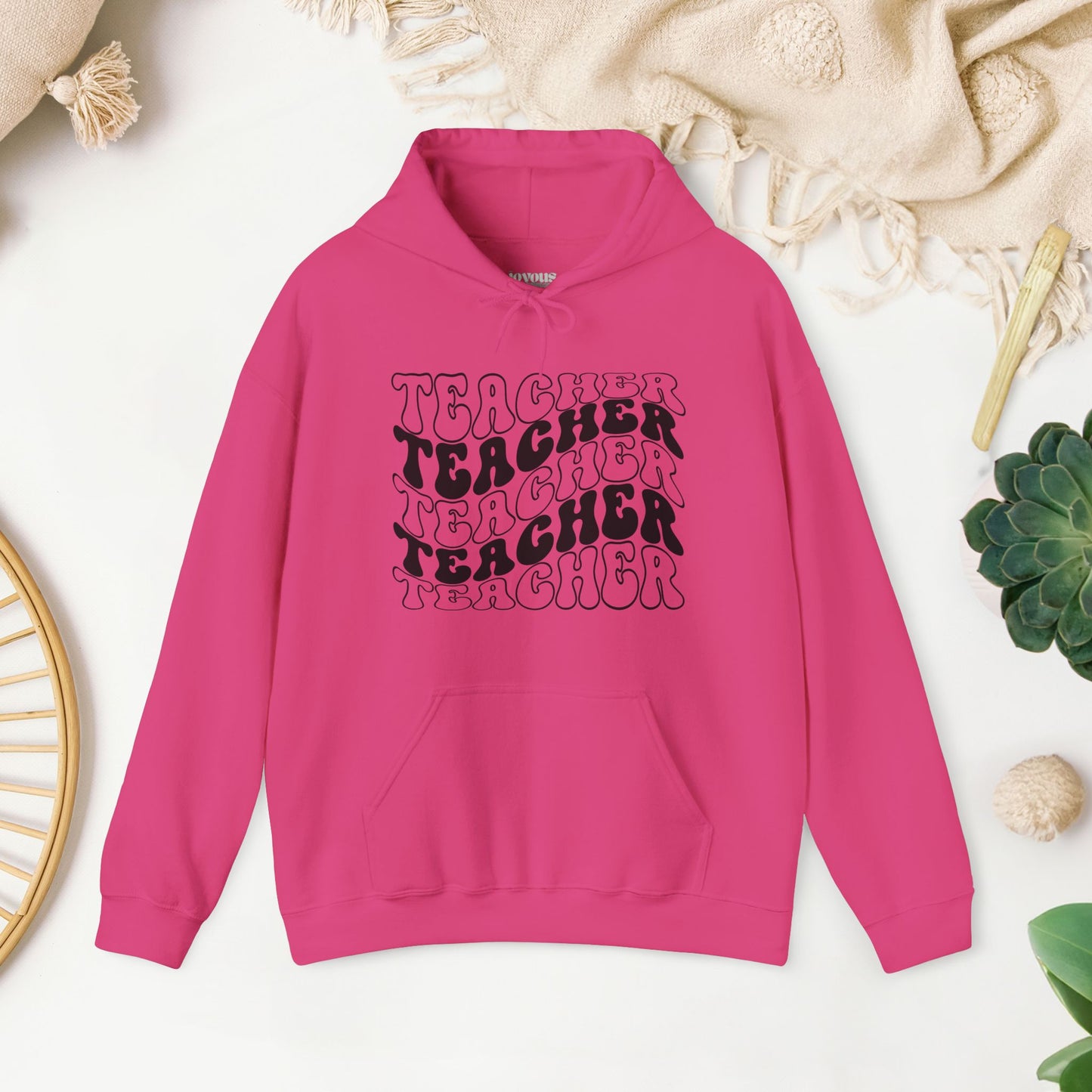 Groovy Unisex Teacher Hoodie for School Teachers