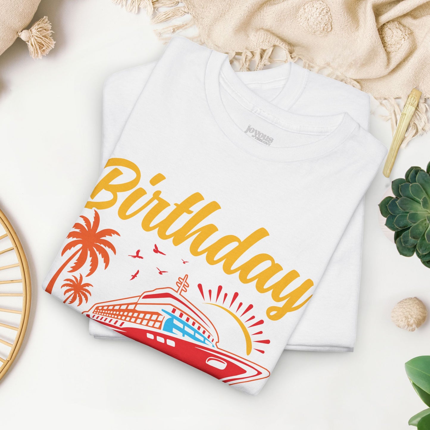 Birthday Cruise Squad Shirt - Family Cruise Vacation Heavy Cotton Tee