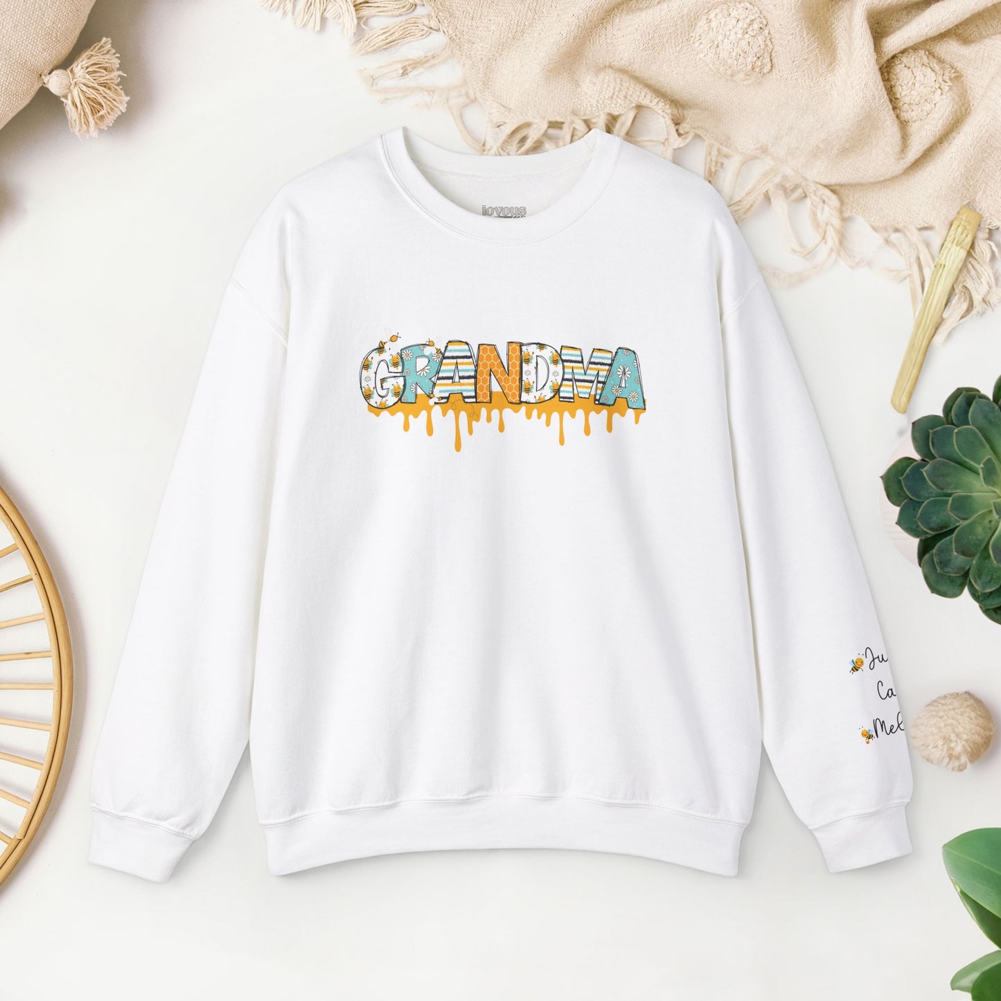 Custom Grandma Sweatshirt with Kids Name - Personalized Gift for Grandma