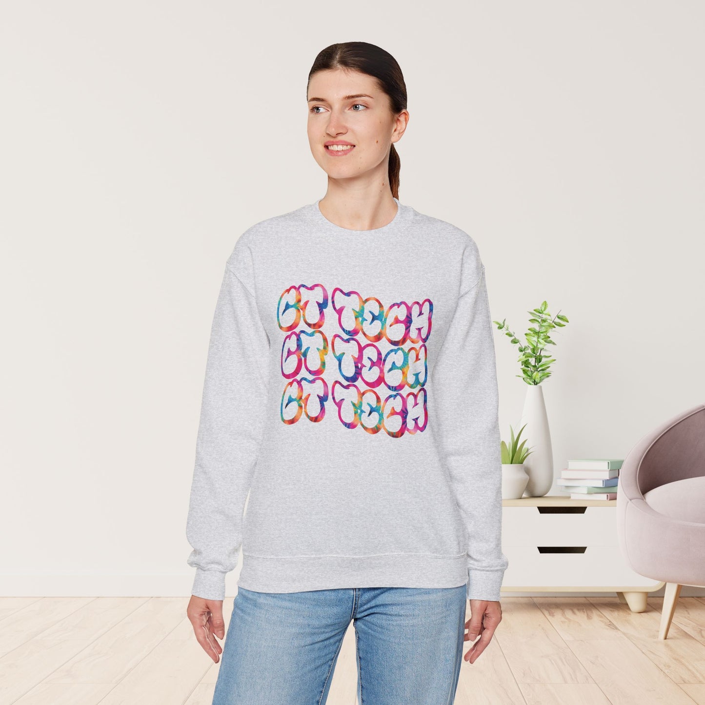 Tie Dye Groovy CT Tech Sweatshirt - CT Technologist Sweater