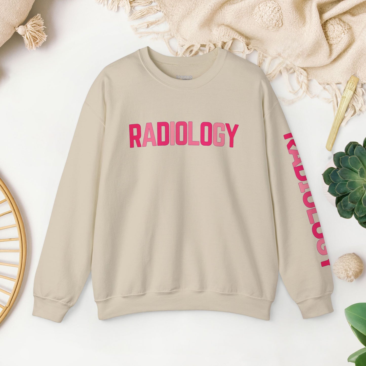 Trendy Pink Radiology Sweatshirt for RAD Technician