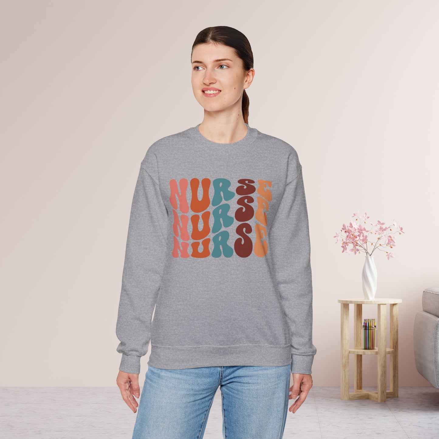 Groovy Unisex Nurse Sweatshirt