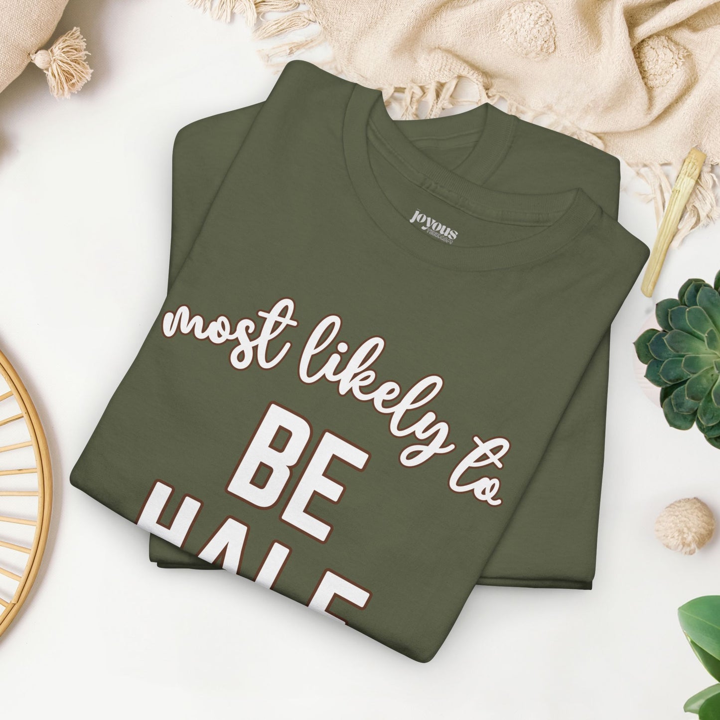 Funny Thanksgiving Shirt - Most Likely To Be Half Baked Heavy Cotton Tee