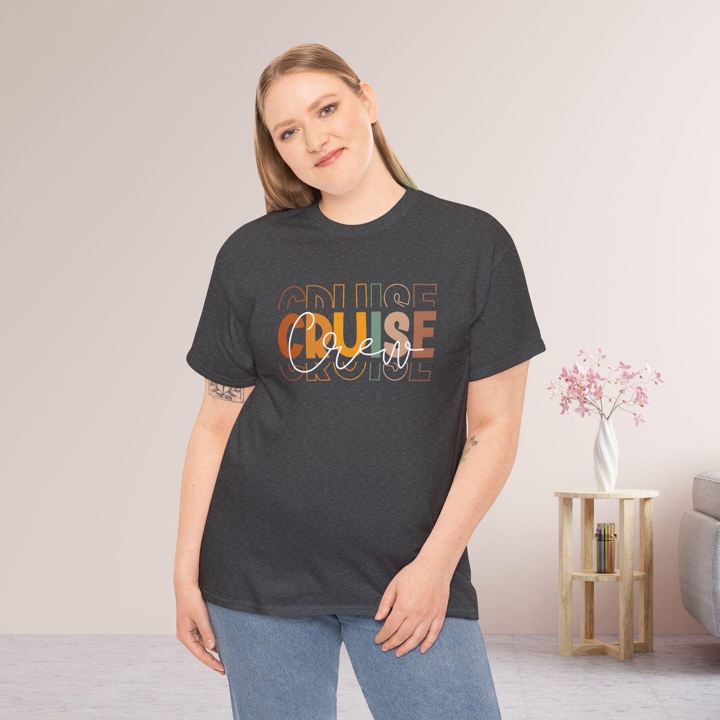 Family Cruise Crew Shirt - Cruise Vacation Heavy Cotton Tee