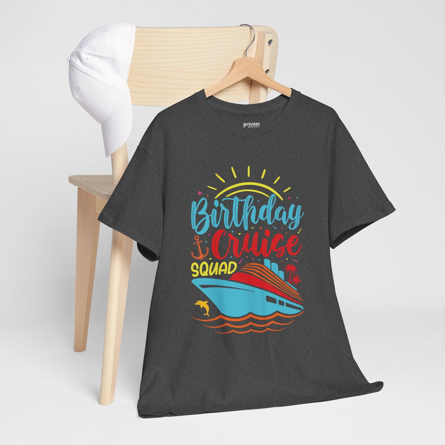 Birthday Cruise Squad Shirt - Family Cruise Vacation Heavy Cotton Tee