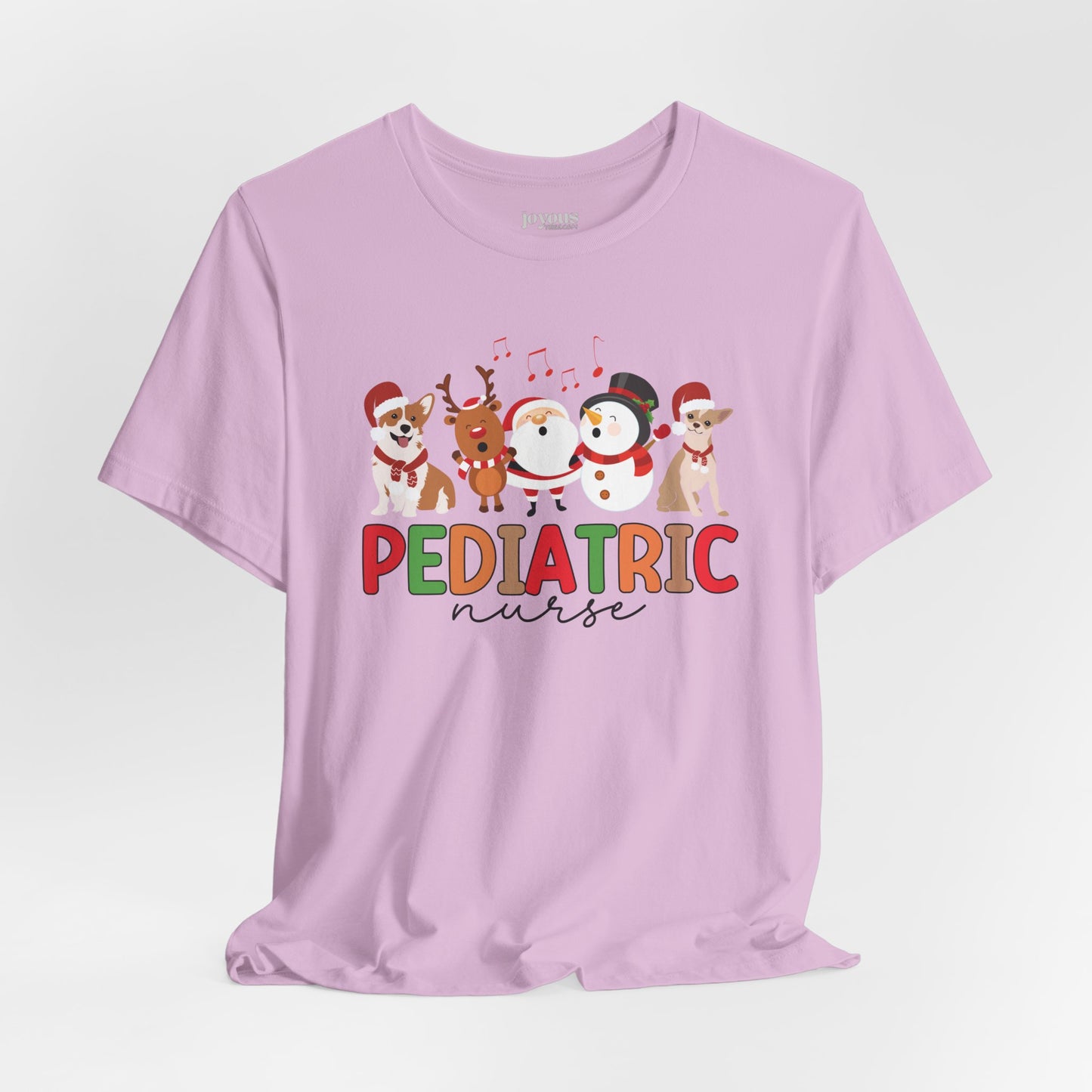 Christmas Pediatric Nurse Soft Cotton Tee