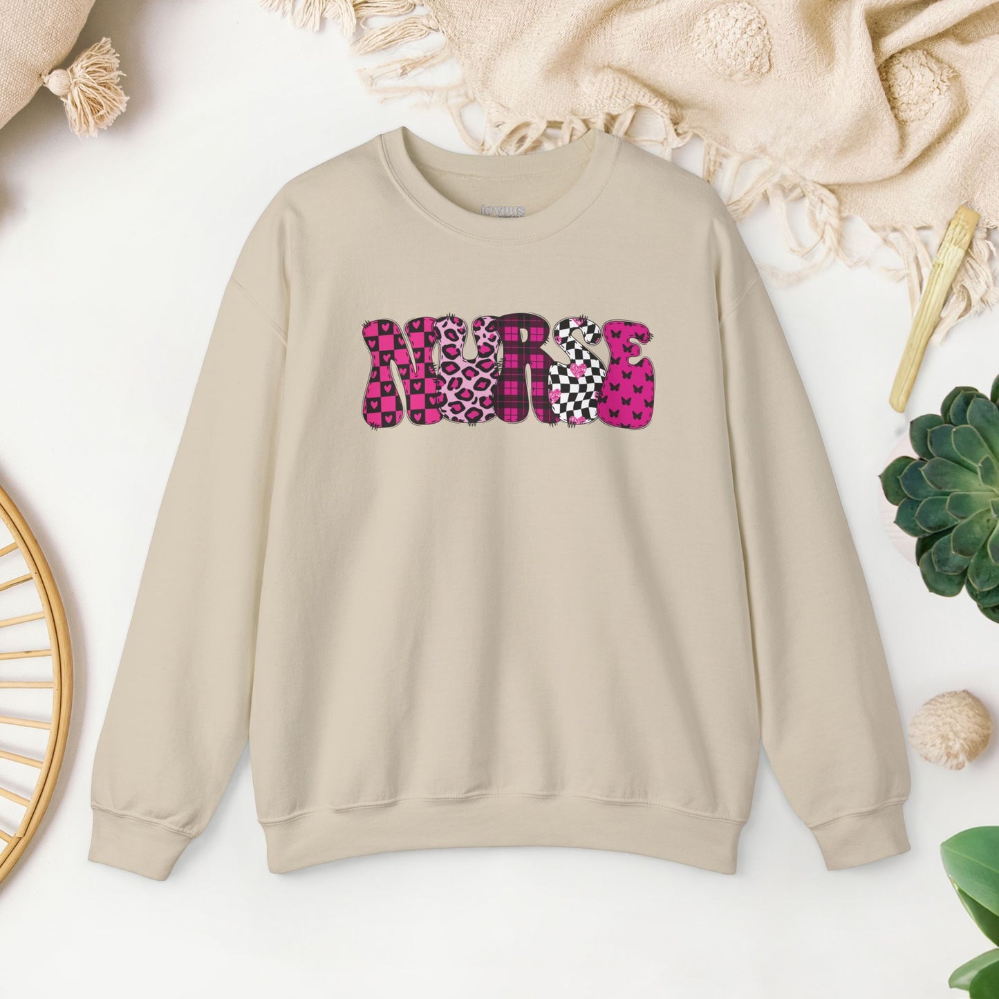 Groovy Font Nurse Sweatshirt - Registered Nurse Sweatshirt