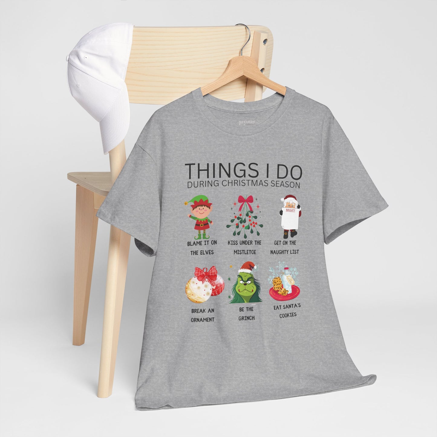 Things I Do Funny Christmas Heavy Cotton Tee