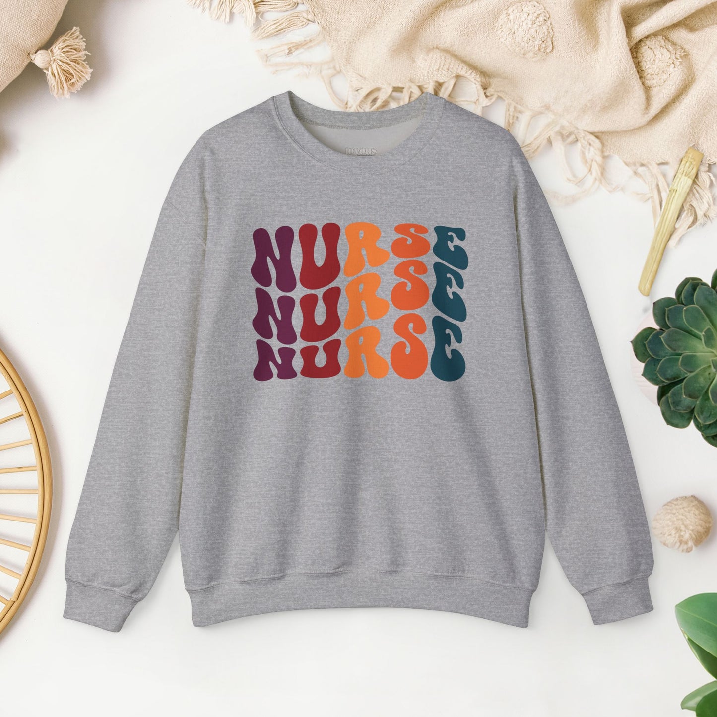 Groovy Nurse Sweatshirt - Nurse Pullover