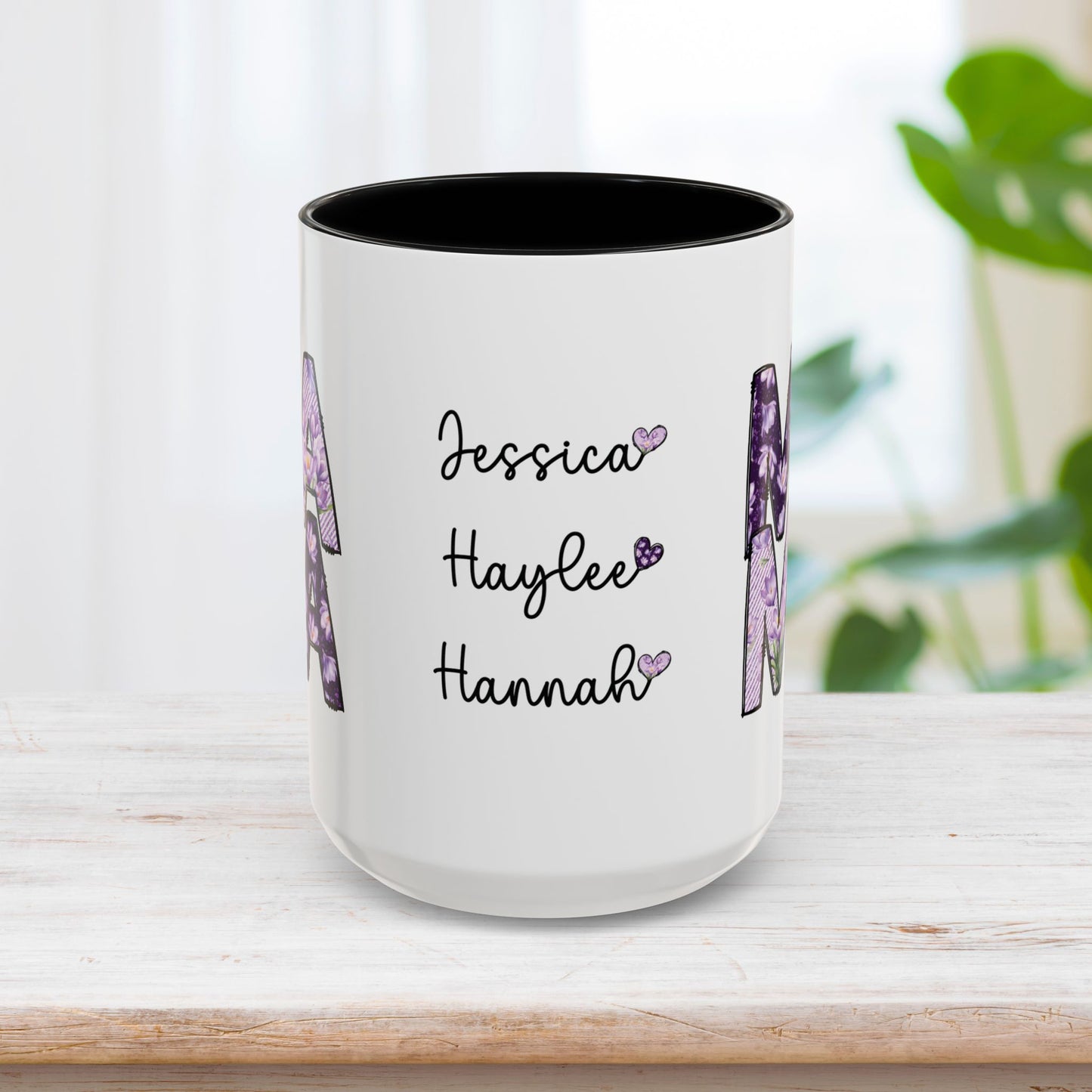 Personalized Mama Coffee Mug with Kids Names - Custom Mom Gifts for Mother's Day