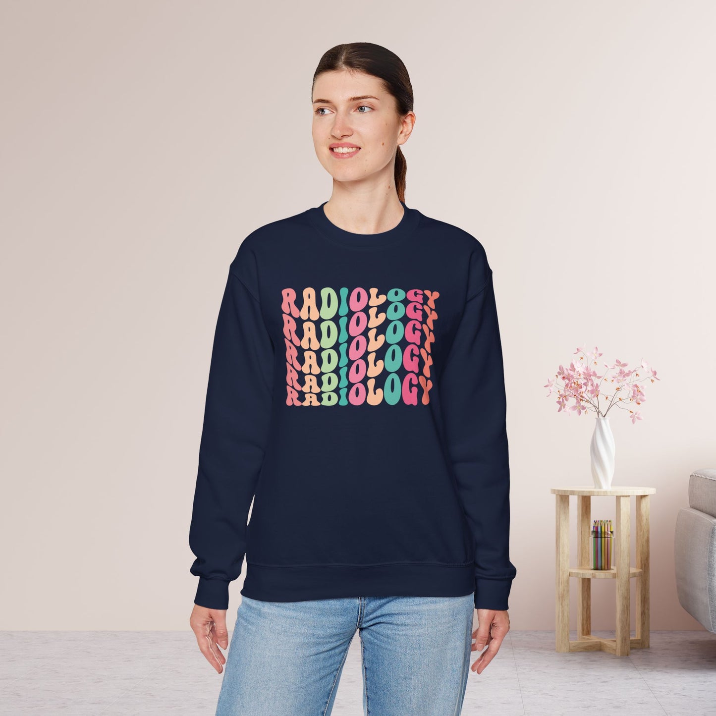 Groovy Colorful Radiology Sweatshirt for RAD Technician