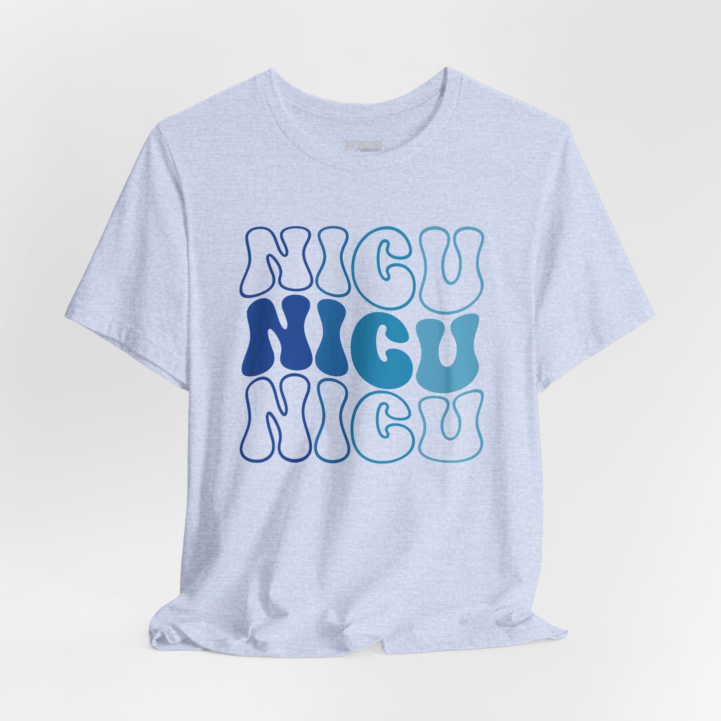 Groovy Blue NICU Shirt - Neonatal ICU Nurse Soft Cotton Tee