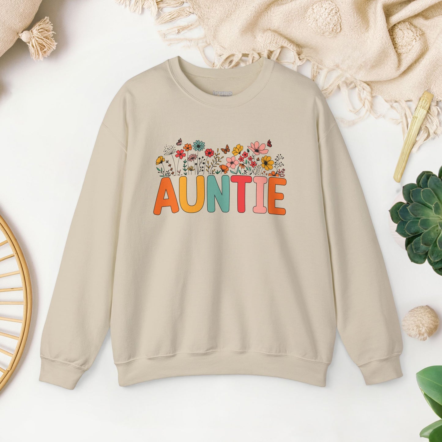 Spring Floral Auntie Sweatshirt