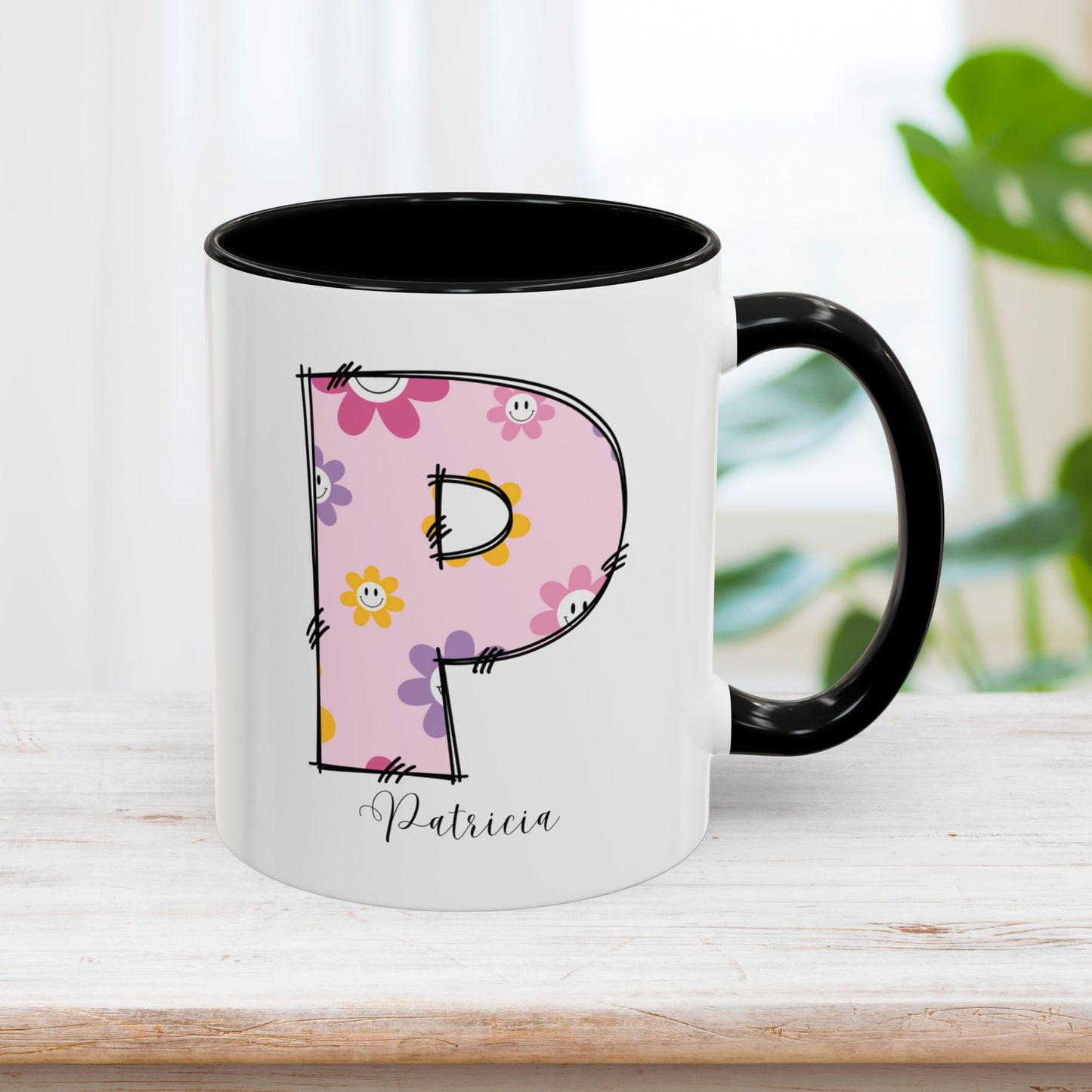 Custom Name Initial Letter Mug - Personalized Gifts A-Z