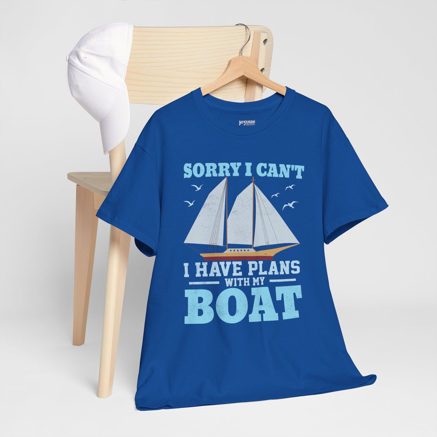 I Have Plans with My Boat T-Shirt - Funny Sailing Heavy Cotton Tee