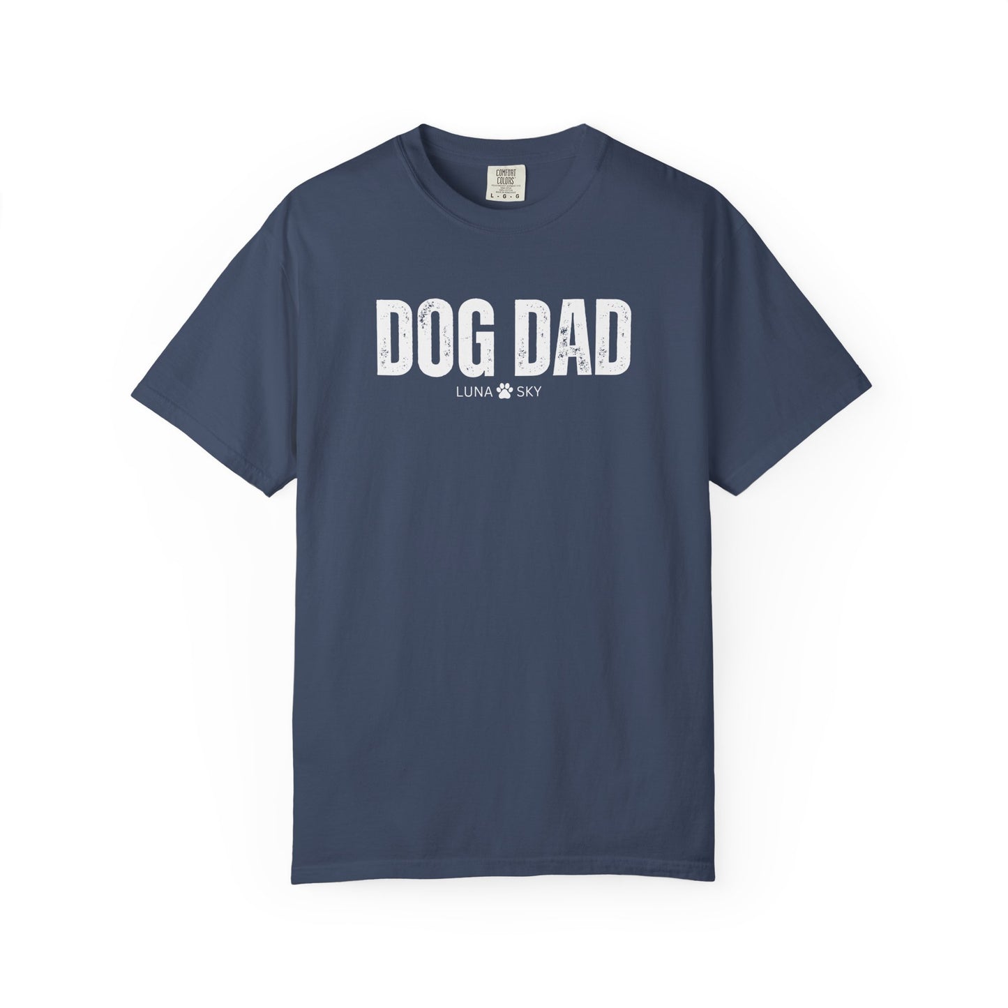 Custom Dog Dad Comfort Colors Shirt with Dogs Name - Personalized Dog Lover Gift