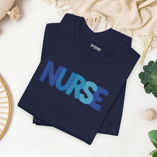 Polka Dot Nurse Shirt - Registered Nurse Soft Cotton Tee