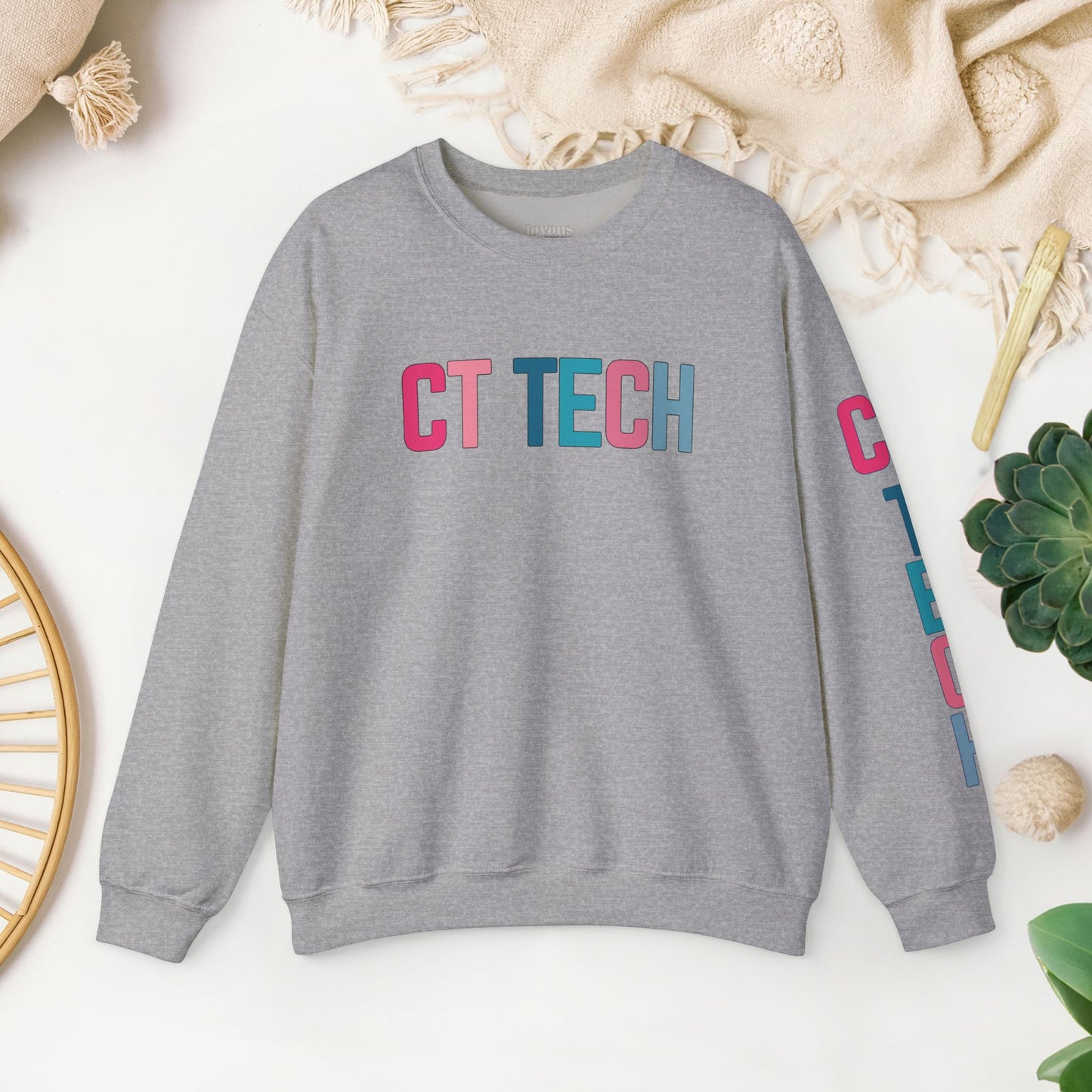 Trendy Colorful CT Tech Sweatshirt