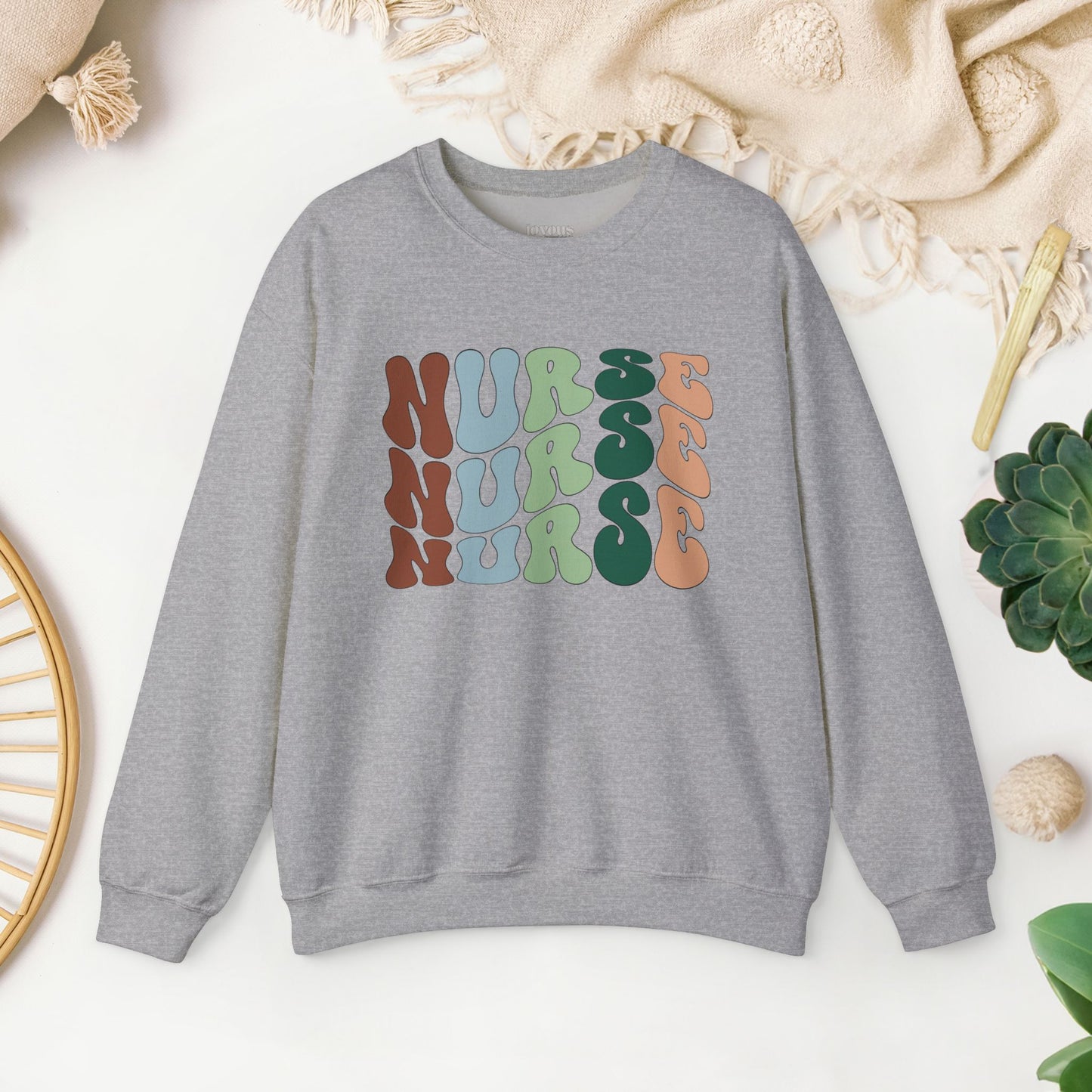 Groovy Nurse Sweatshirt for Registered Nurse