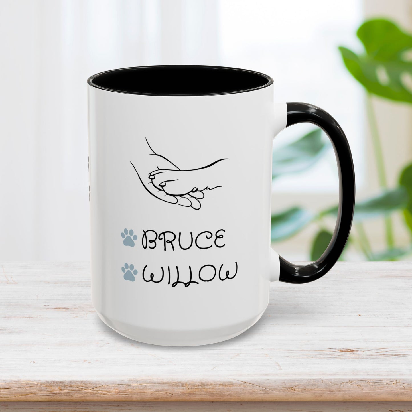 Personalized Dog Mom Coffee Mug with Dog Names - Custom Dog Mom Gifts for Mother's Day