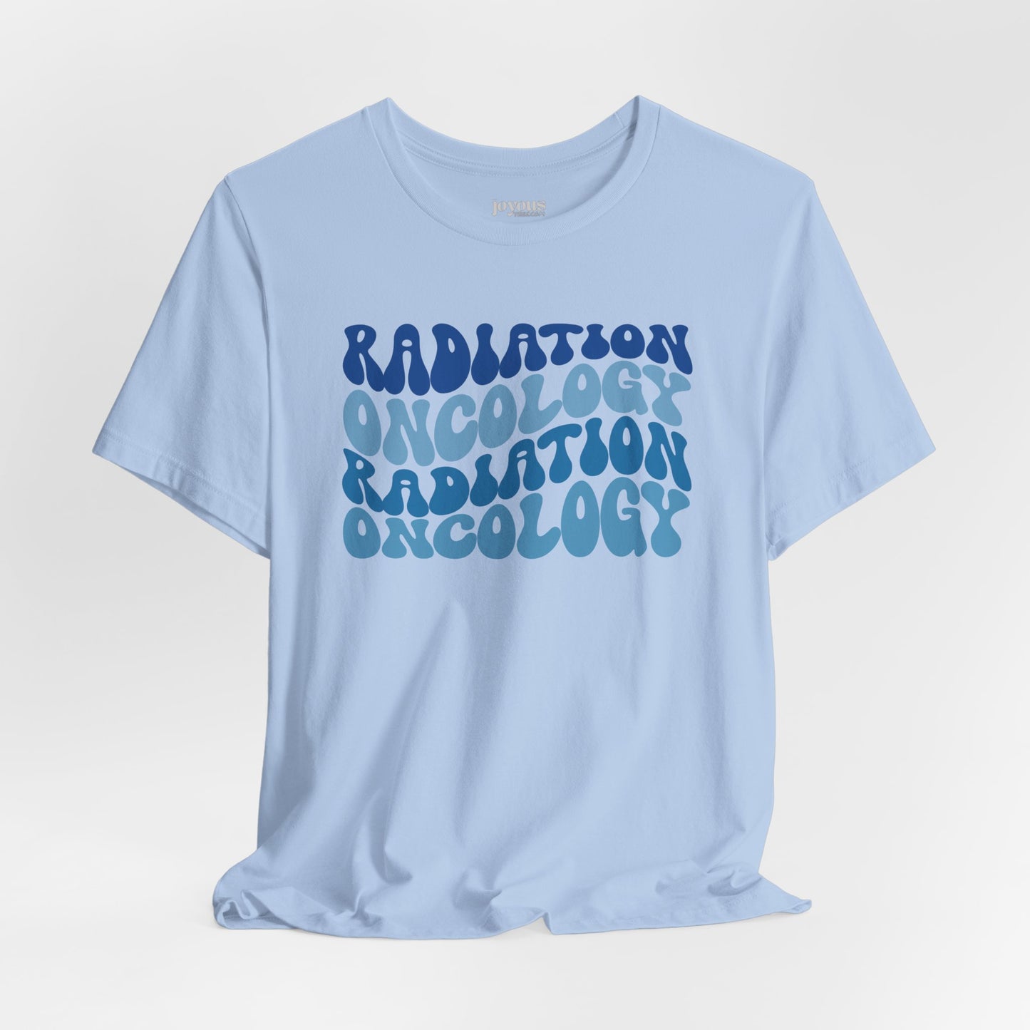 Blue Groovy Radiation Oncology Soft Cotton Tee