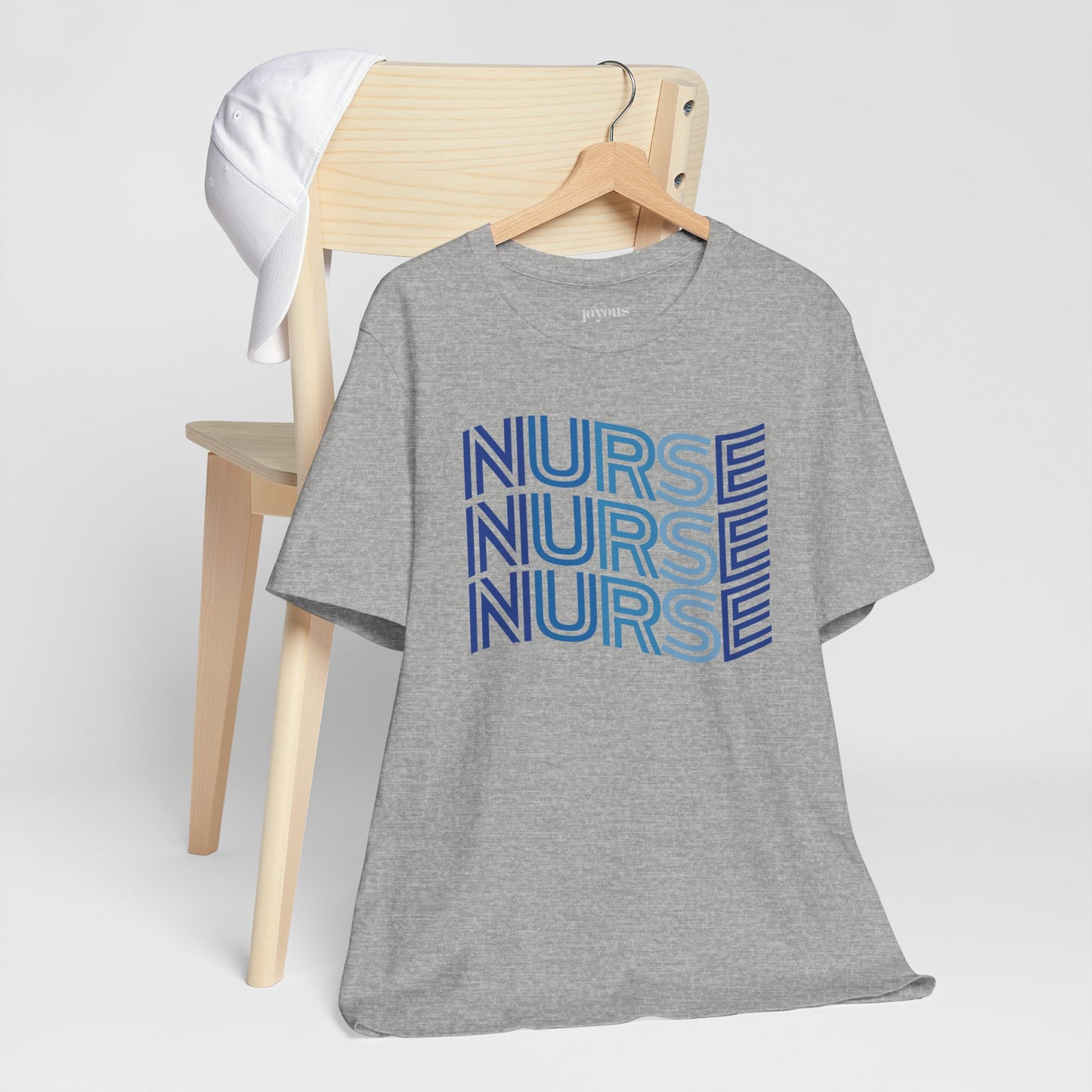 Wavy Nurse Shirt - Registered Nurse Soft Cotton Tee