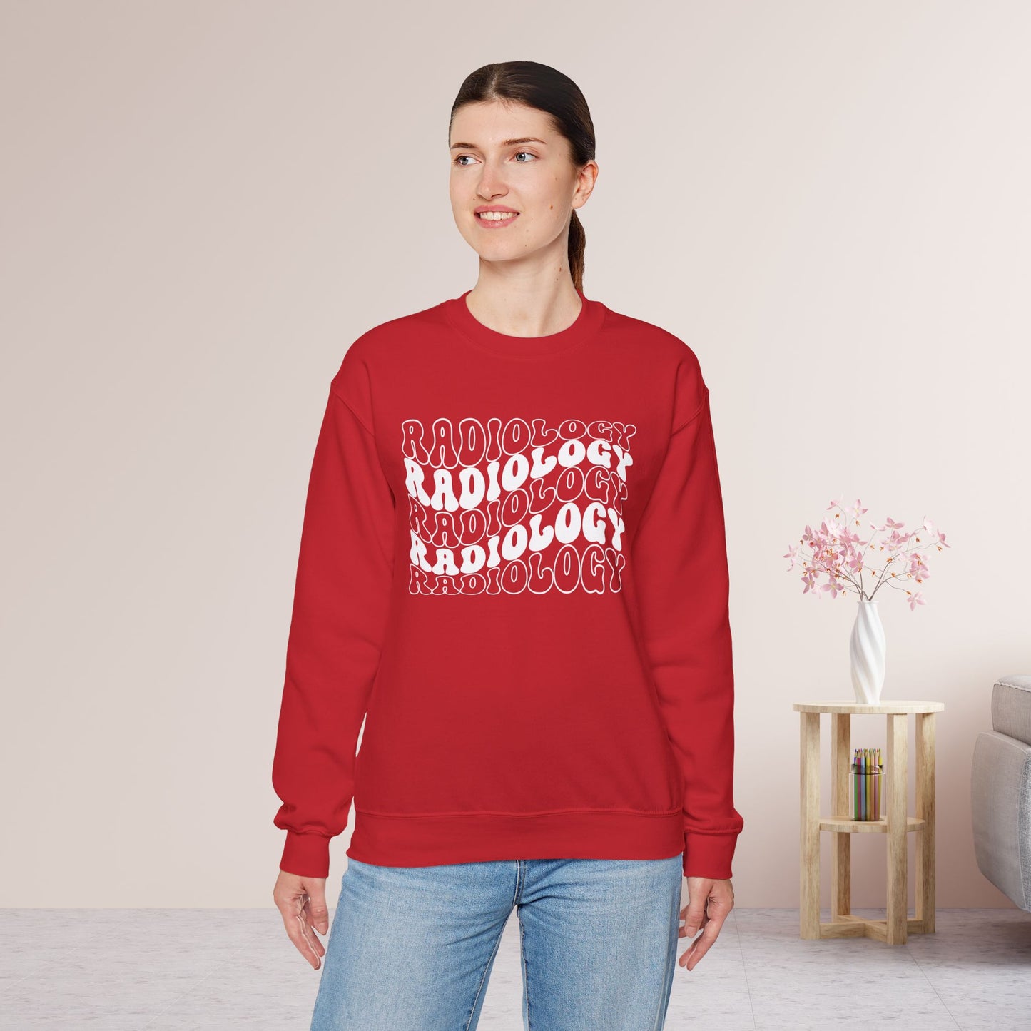 Groovy White Radiology Sweatshirt for RAD Technician