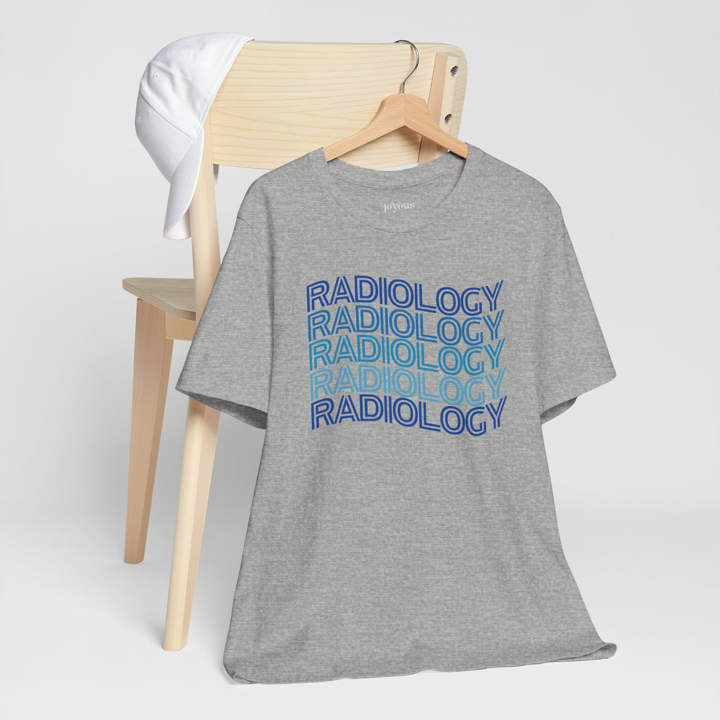 Wavy Blue Radiology Soft Cotton Tee