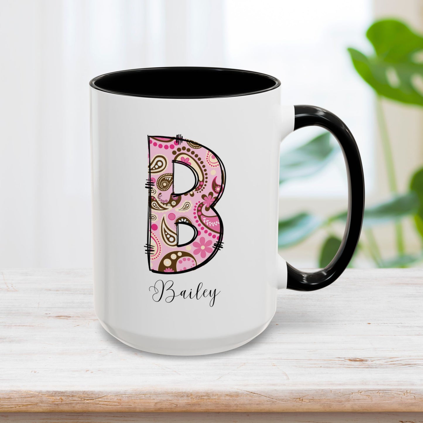 Custom Name Initial Letter Mug - Personalized Gifts A-Z