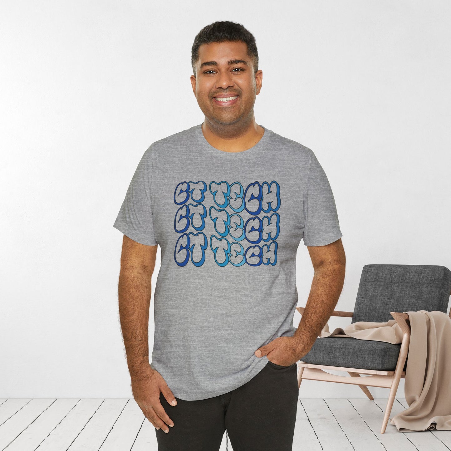 Groovy Blue CT Tech Shirt - CT Technologist Soft Cotton Tee