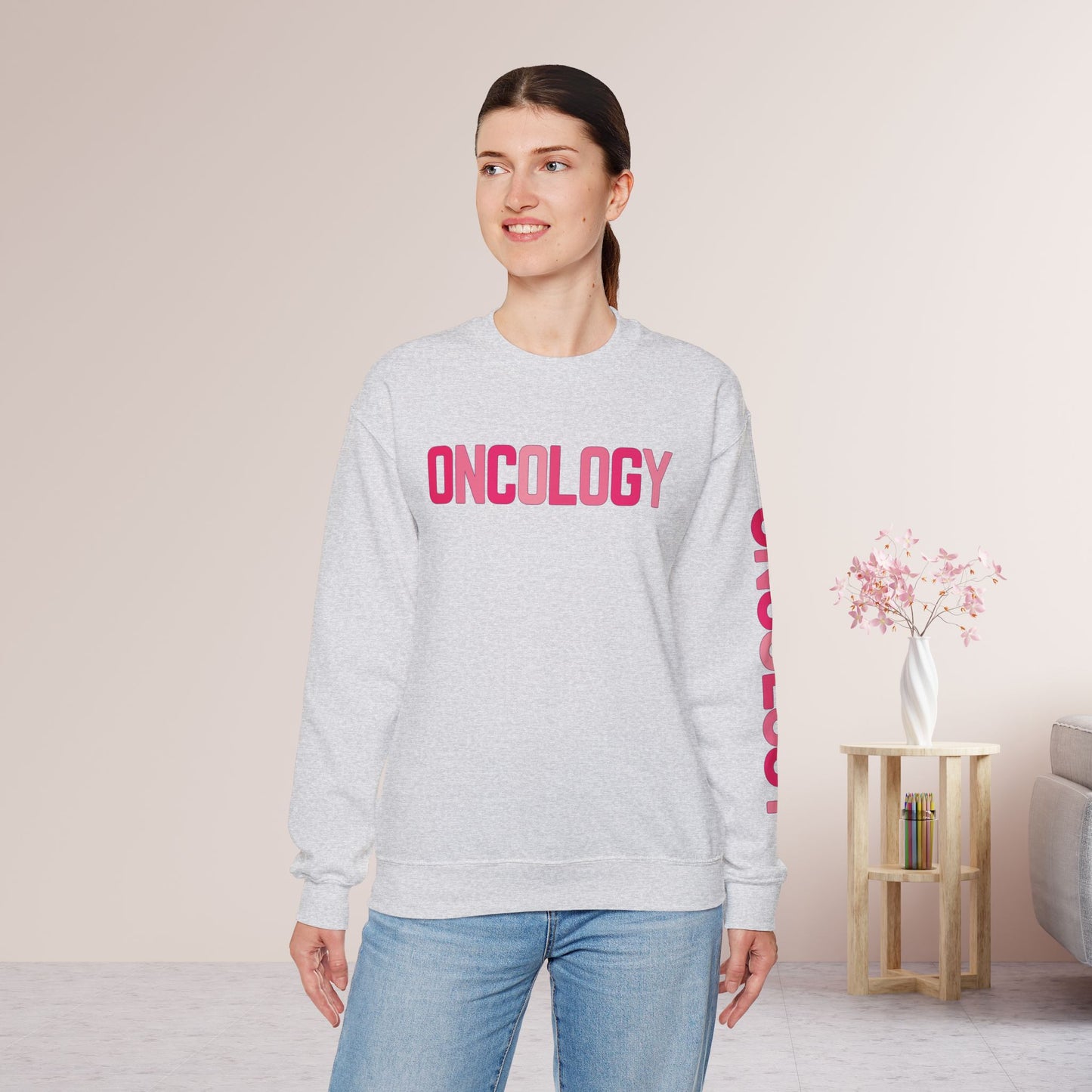 Unisex Pink Oncology Sweatshirt