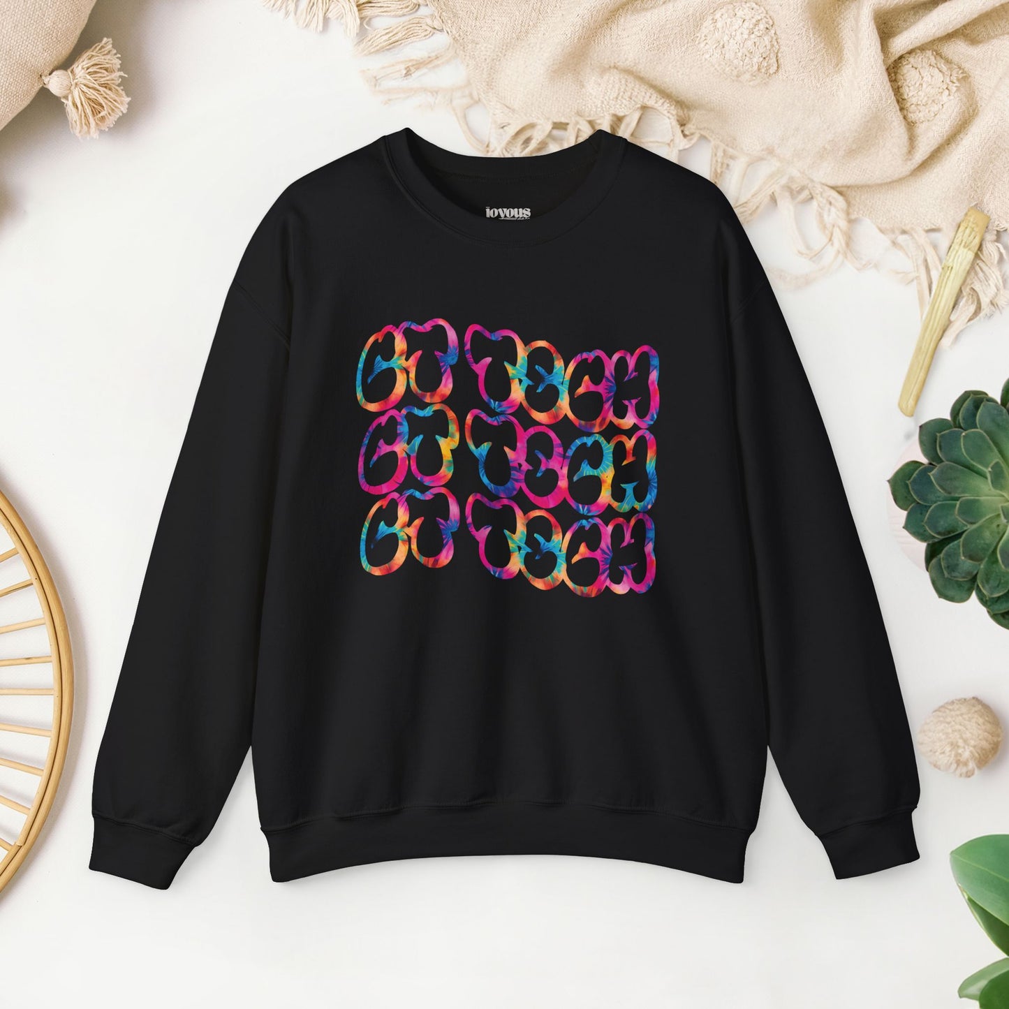 Tie Dye Groovy CT Tech Sweatshirt - CT Technologist Sweater