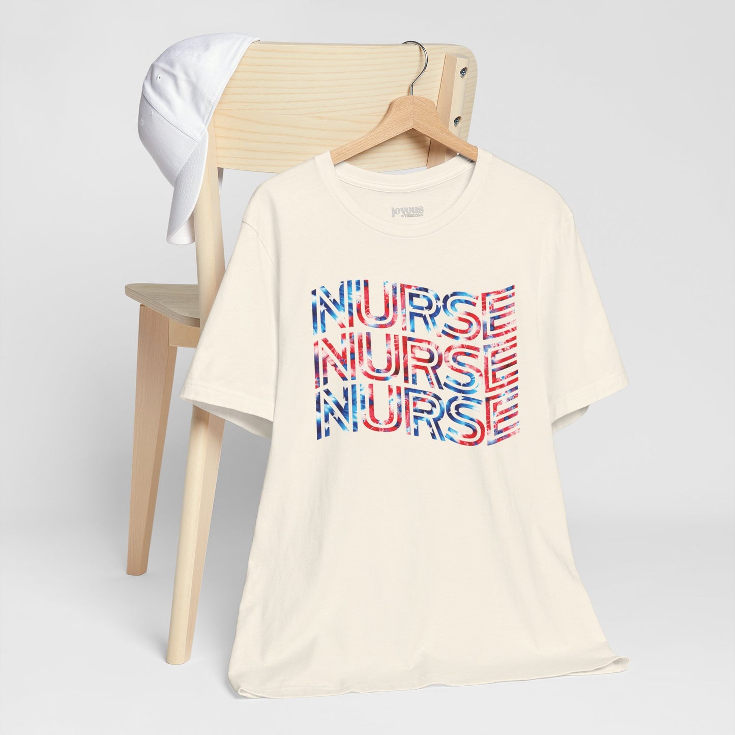 Wavy Patriotic Nurse Shirt - 4th of July Nurse Soft Cotton Tee