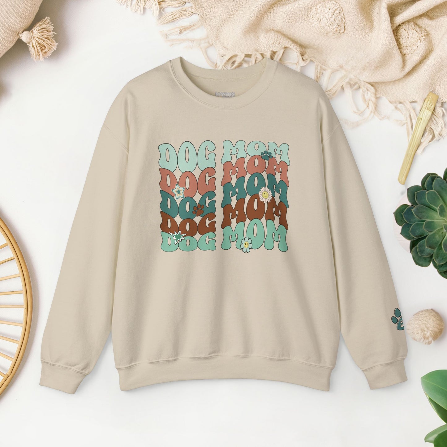 Groovy Dog Mom Sweatshirt - Groovy Dog Mom Crewneck