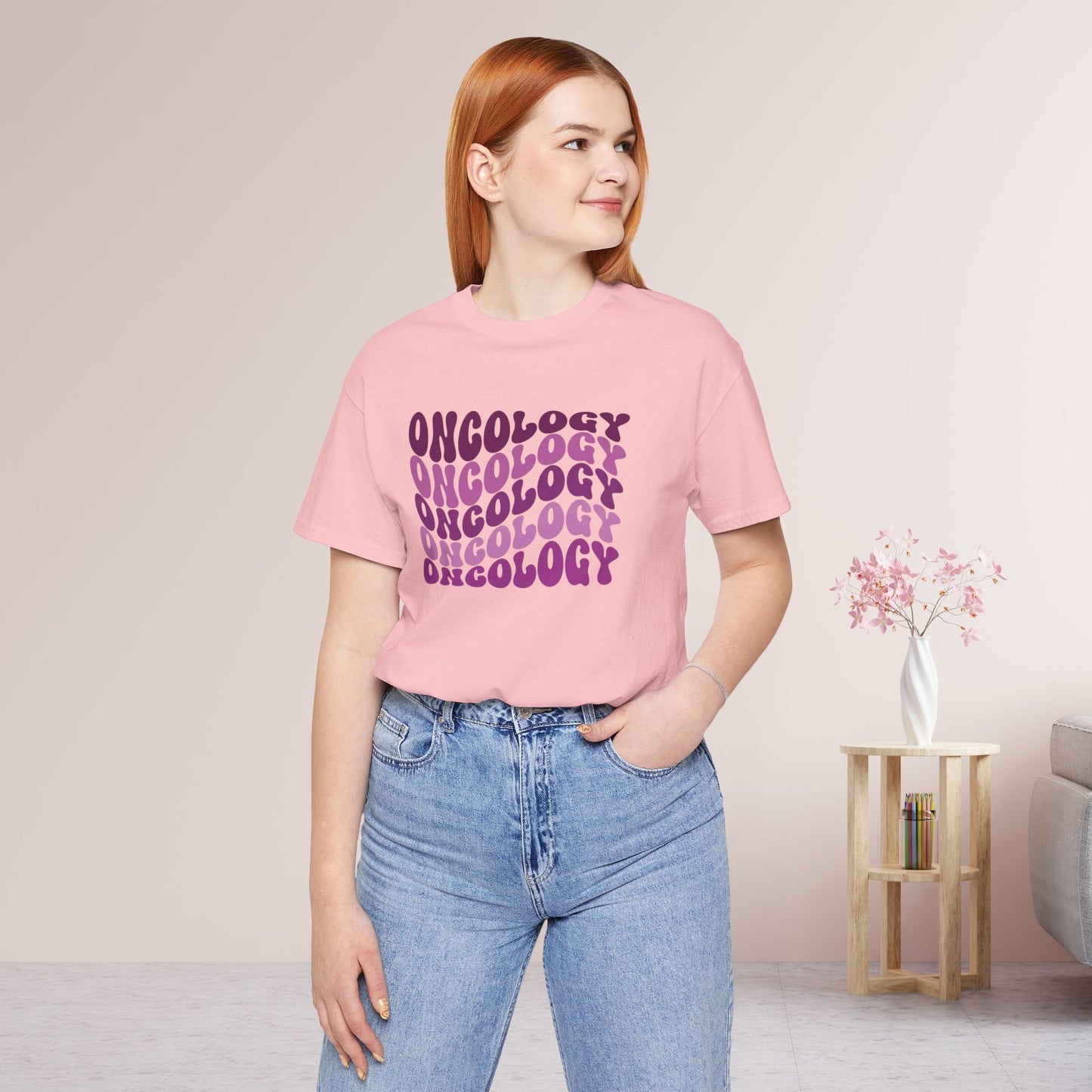 Purple Groovy Oncology Soft Cotton Tee