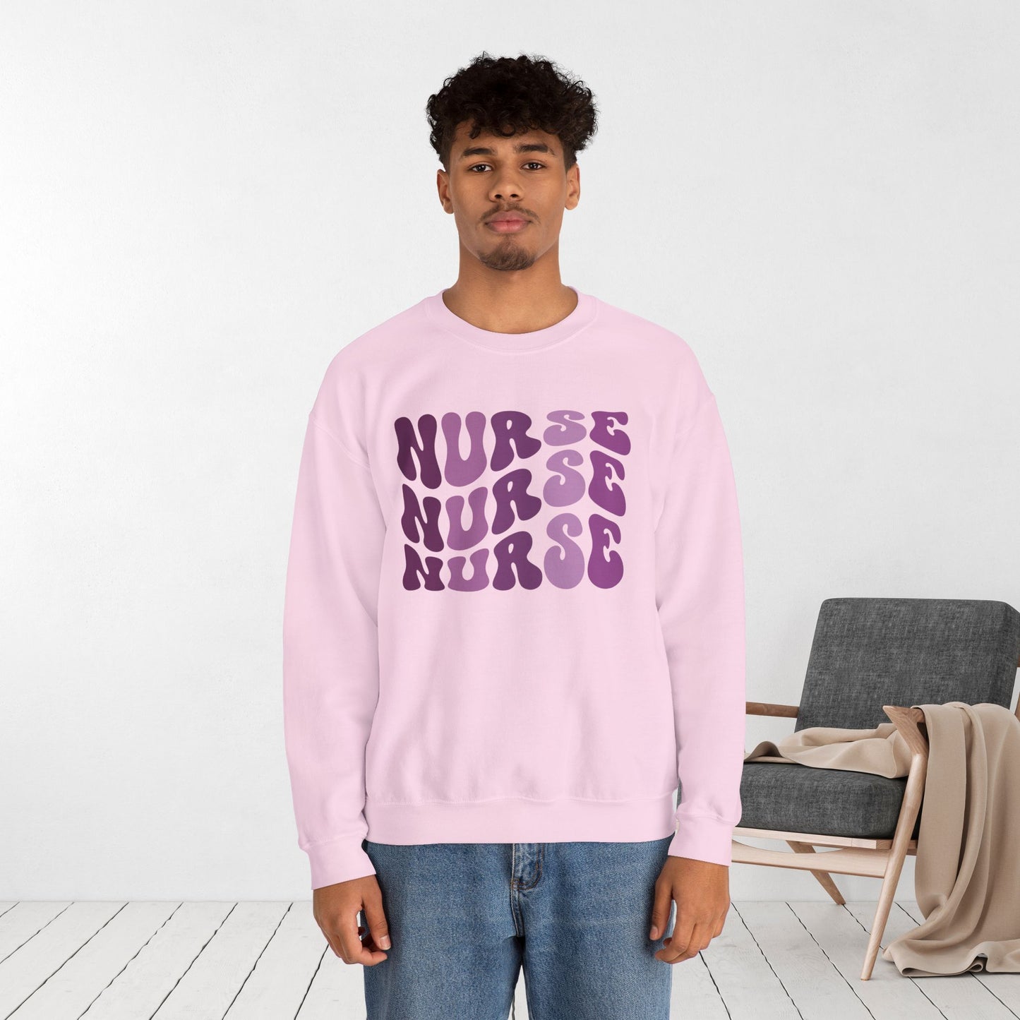 Groovy Purple Nurse Sweatshirt