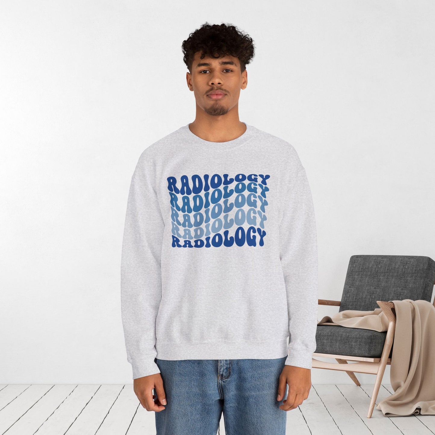 Groovy Blue Radiology Sweatshirt for RAD Technician