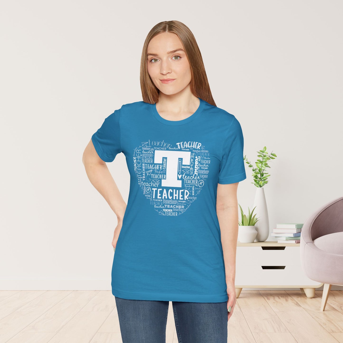 Trendy Teacher Soft Cotton Tee for School Teachers