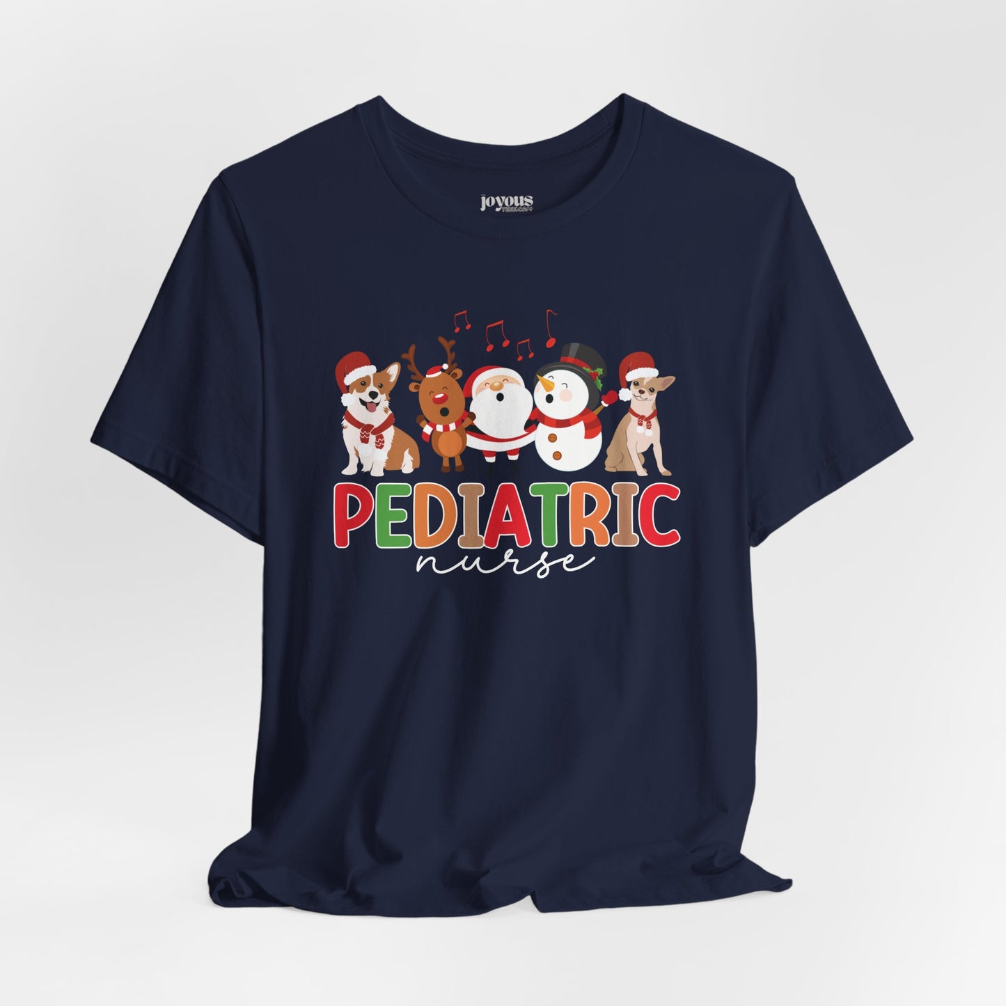 Christmas Pediatric Nurse Soft Cotton Tee