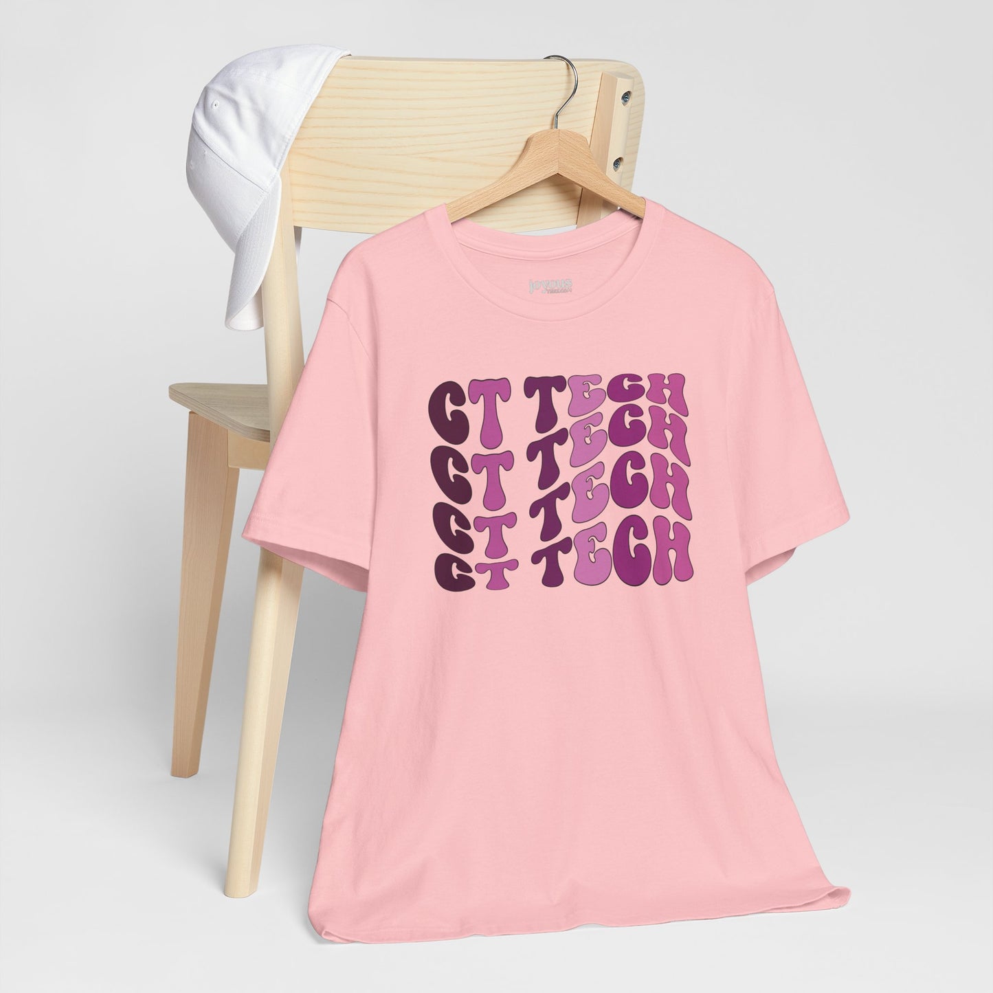 Groovy Purple CT Tech Shirt - CT Technologist Soft Cotton Tee