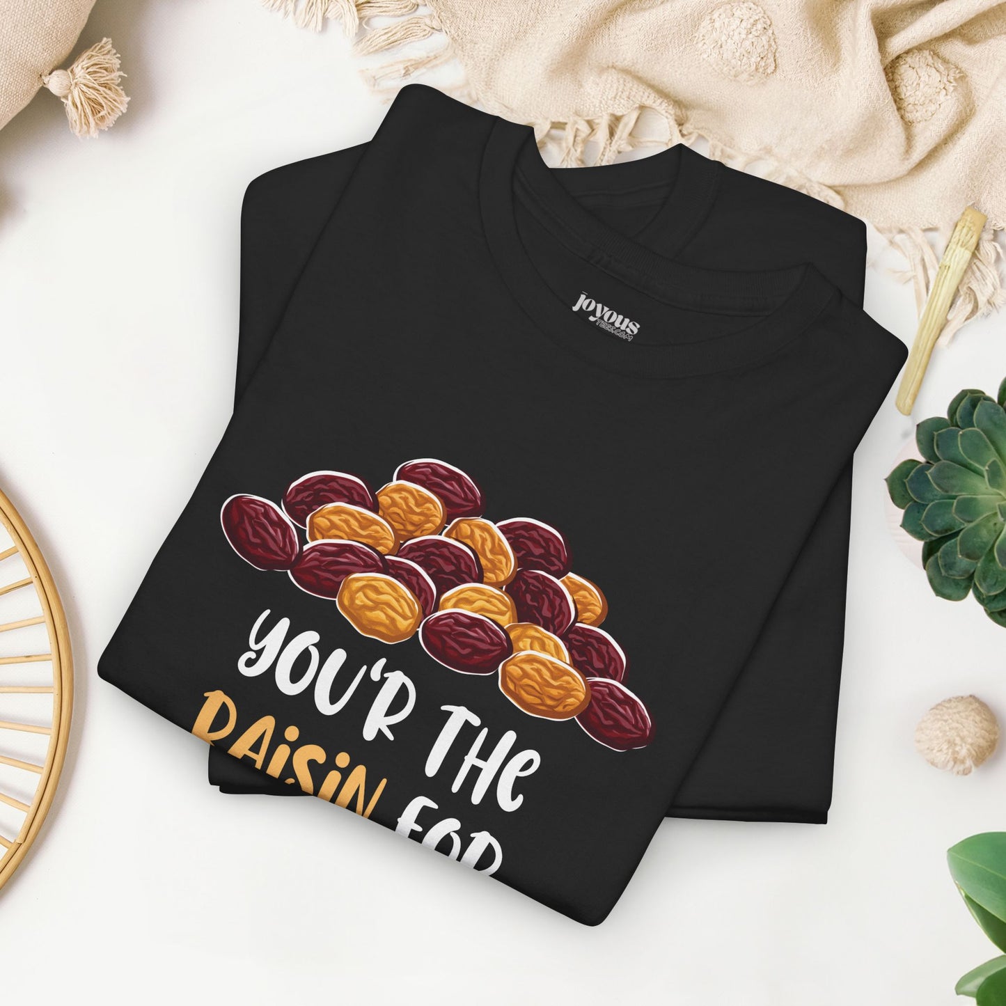 Valentine's Day Teacher Shirt - You are the Raisin for My Smile Heavy Cotton Tee