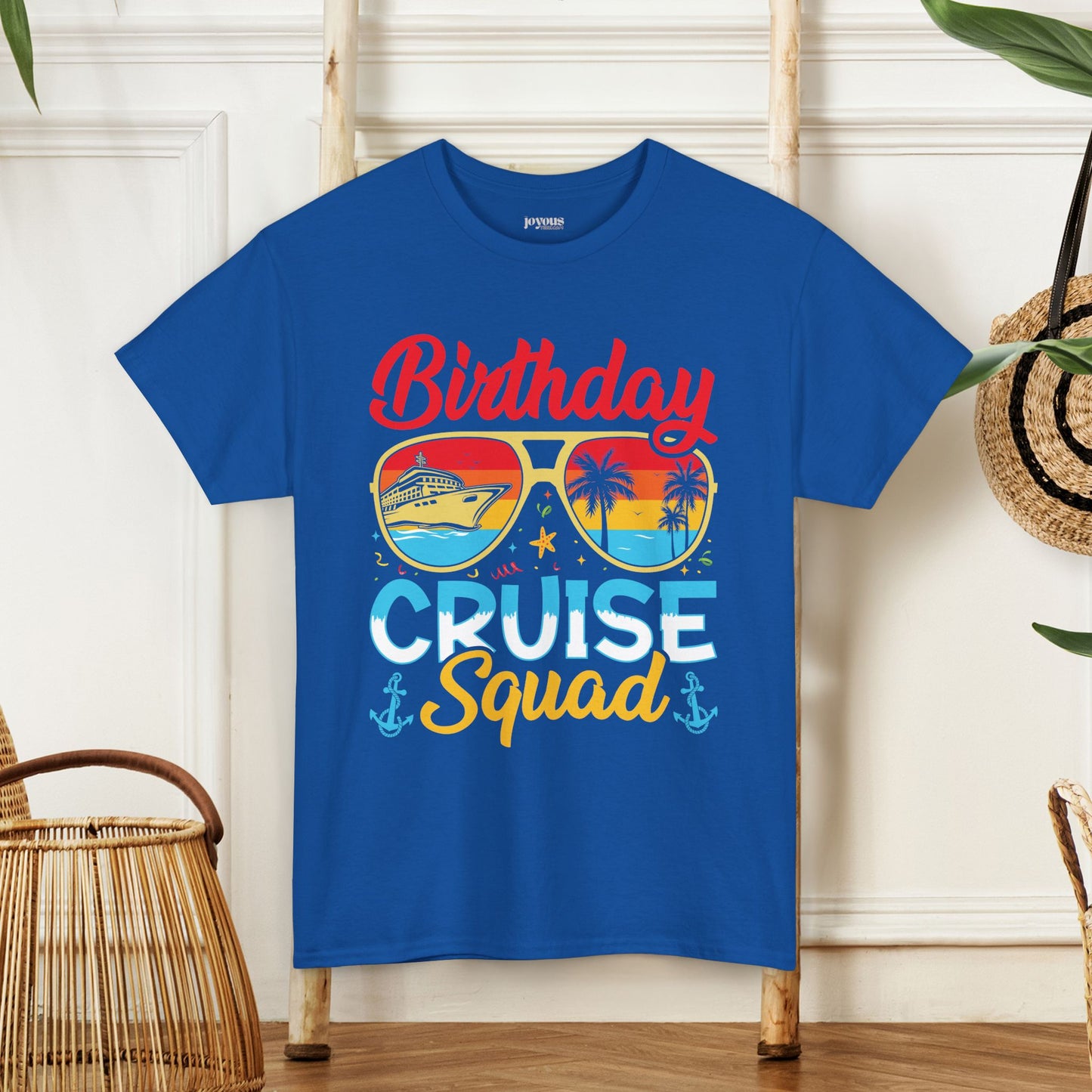 Birthday Cruise Squad Shirt - Family Cruise Vacation Heavy Cotton Tee